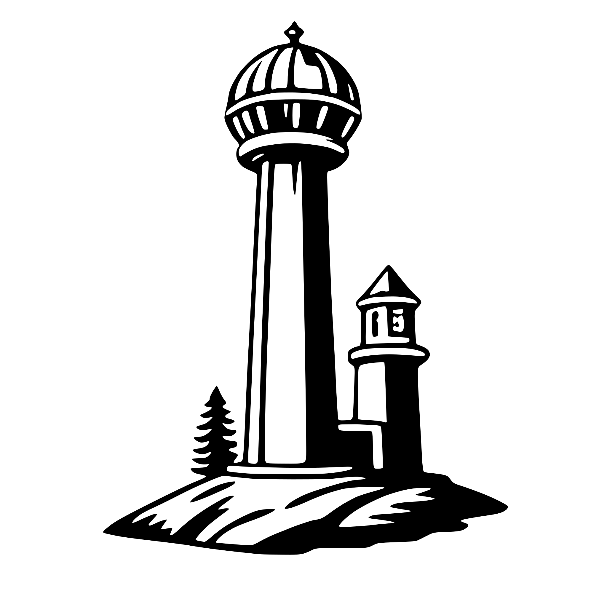 AI-generated SVG of a derrick