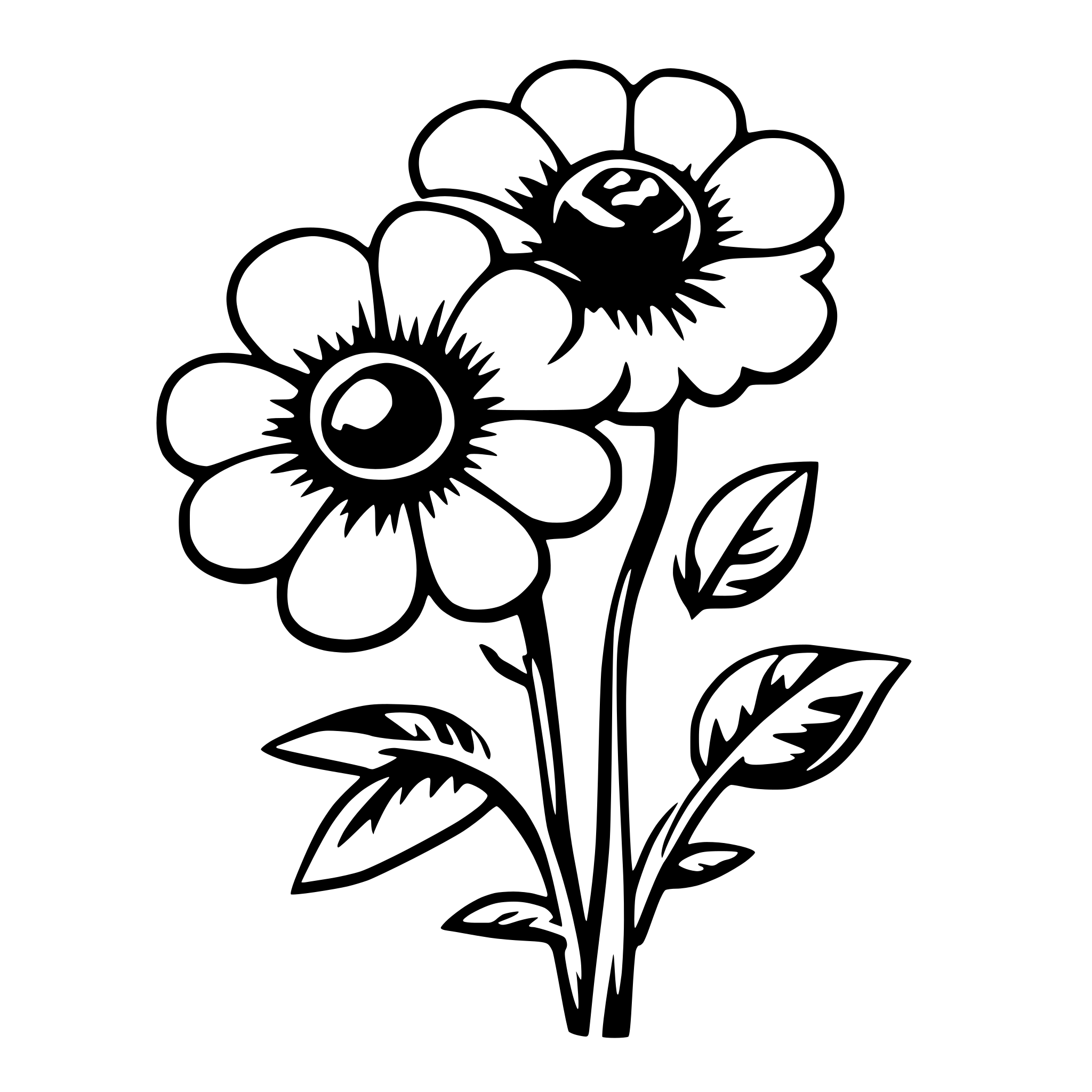 AI-generated SVG of 'flower'
