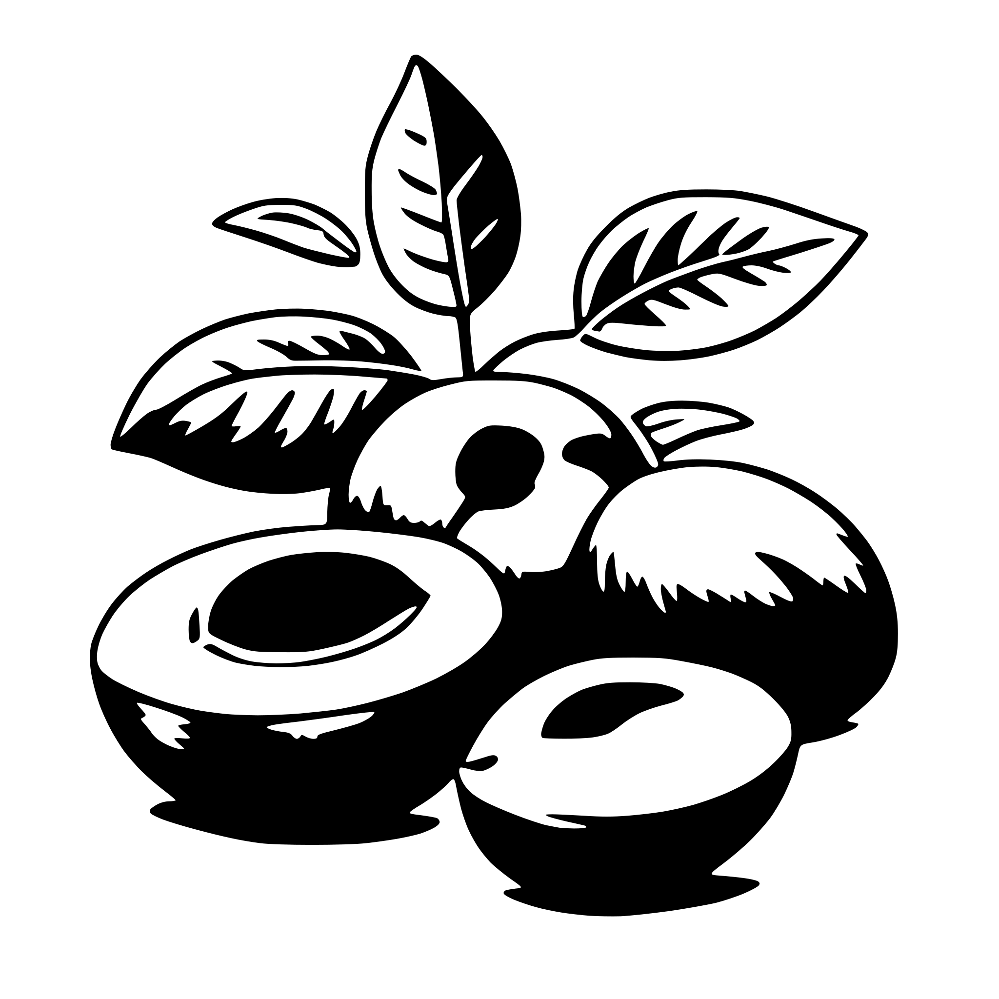 AI-generated SVG of a plum