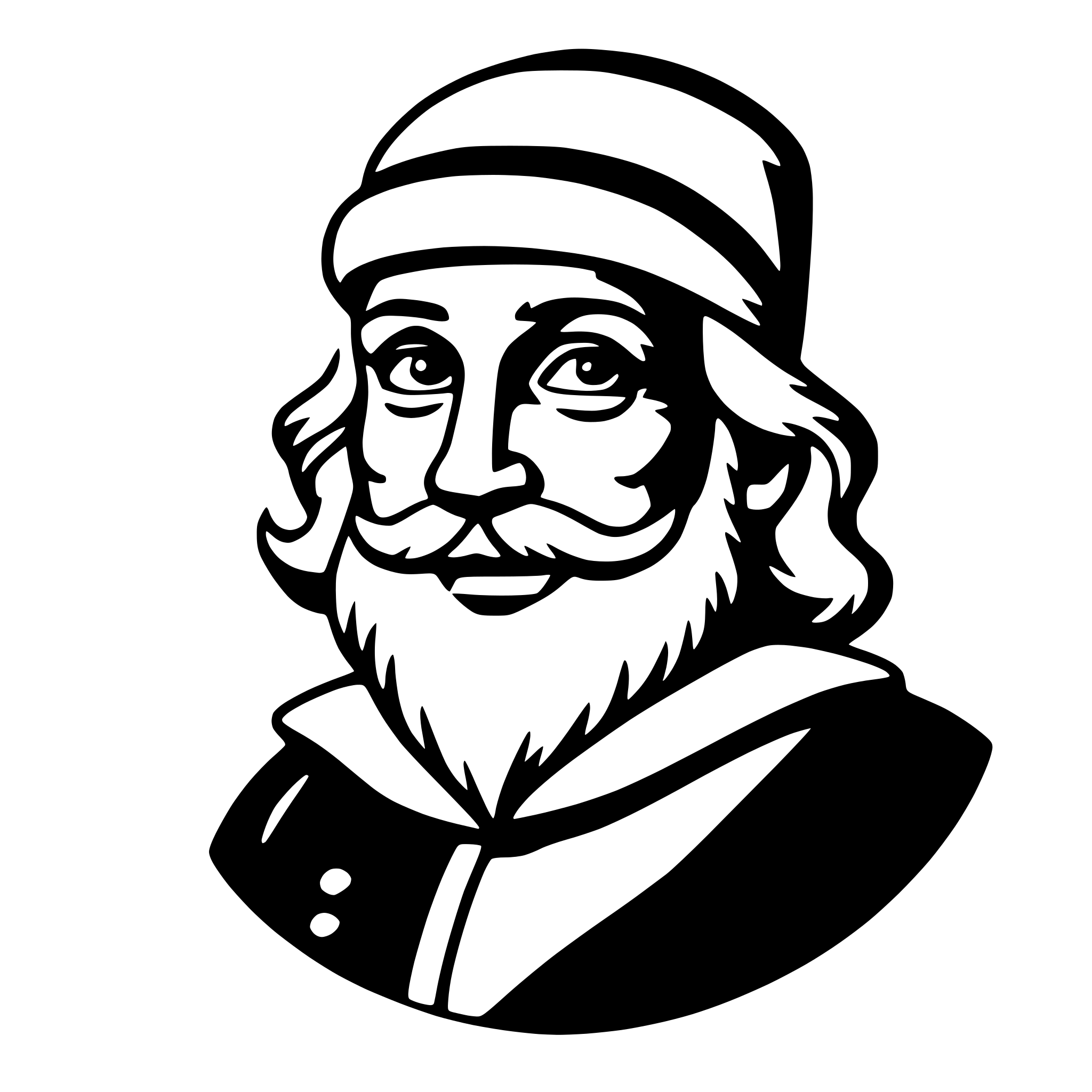 AI-generated SVG of 'santa claus'
