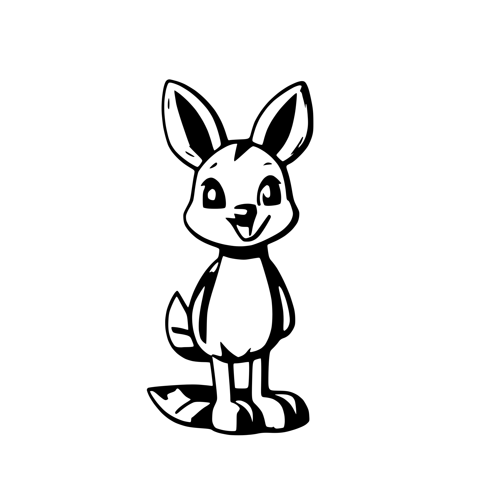 AI-generated SVG of a kangaroo