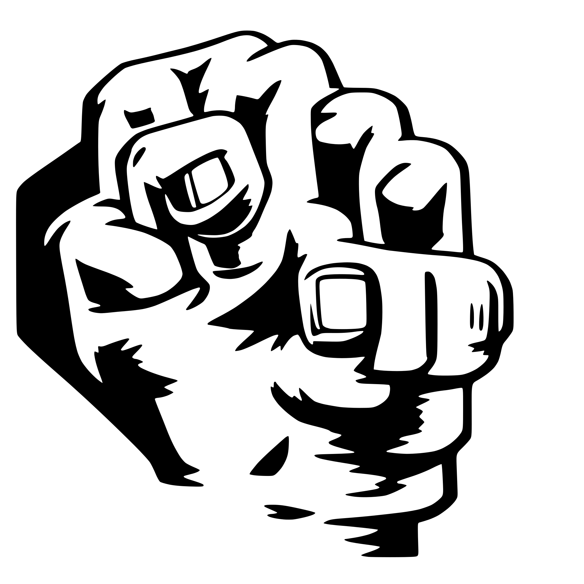 AI-generated SVG of 'fist'