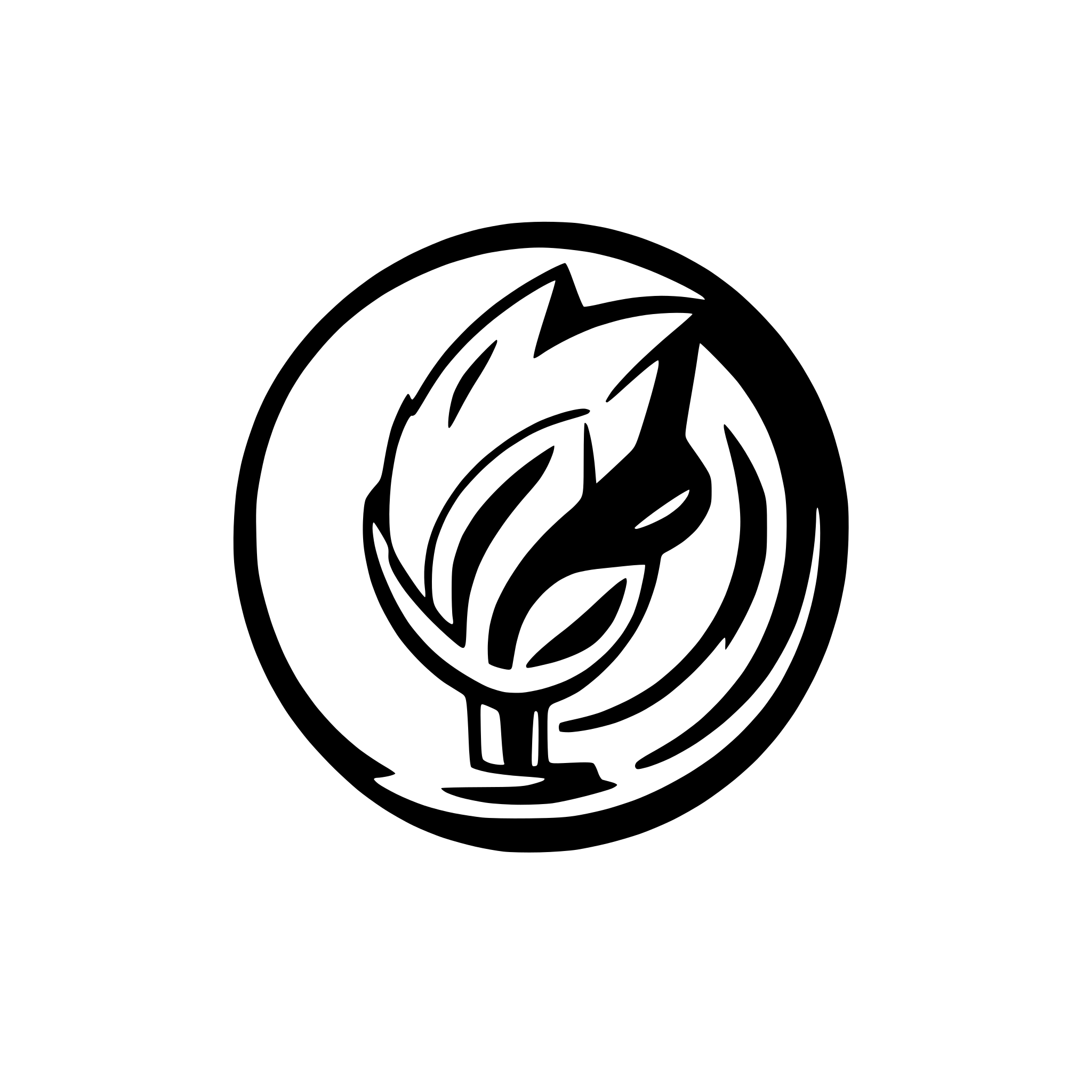 AI-generated SVG of a a cold blue tornado logo