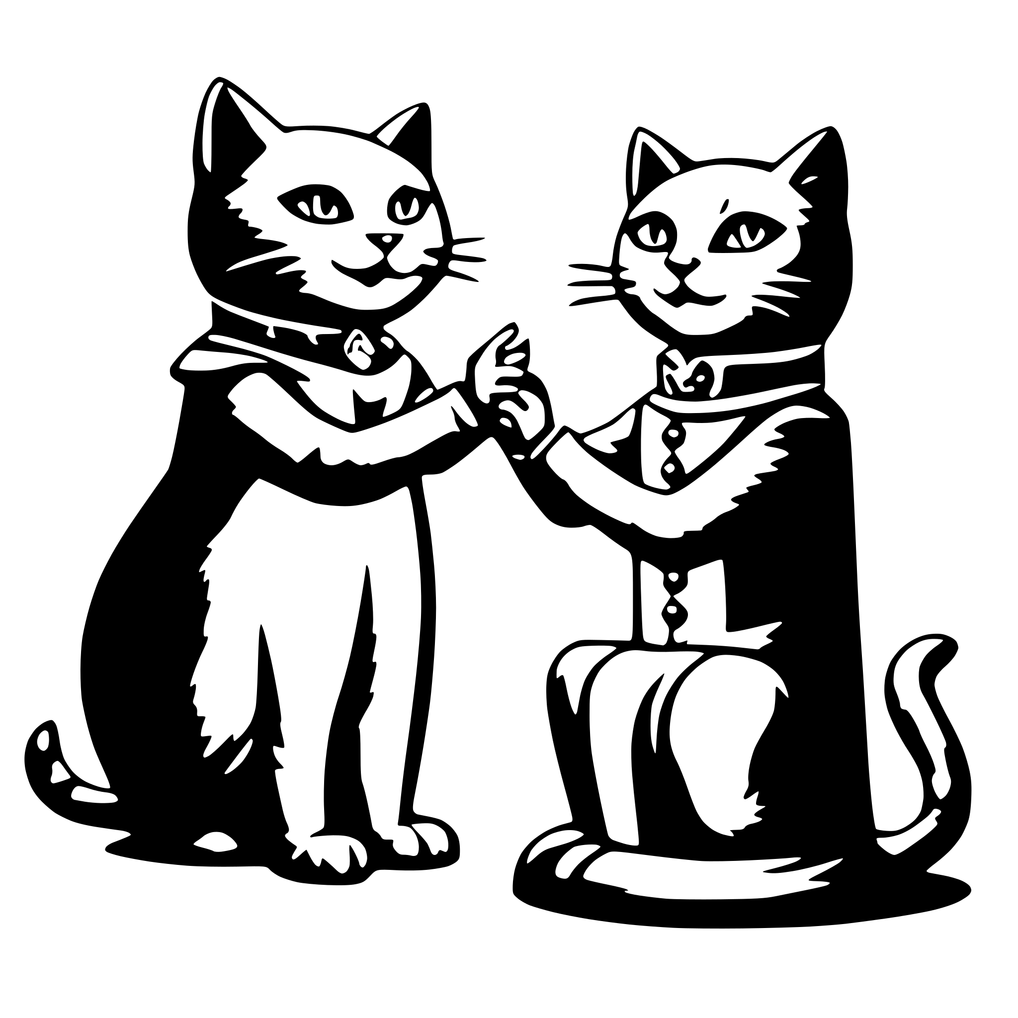 AI-generated SVG of a Cats performing opera