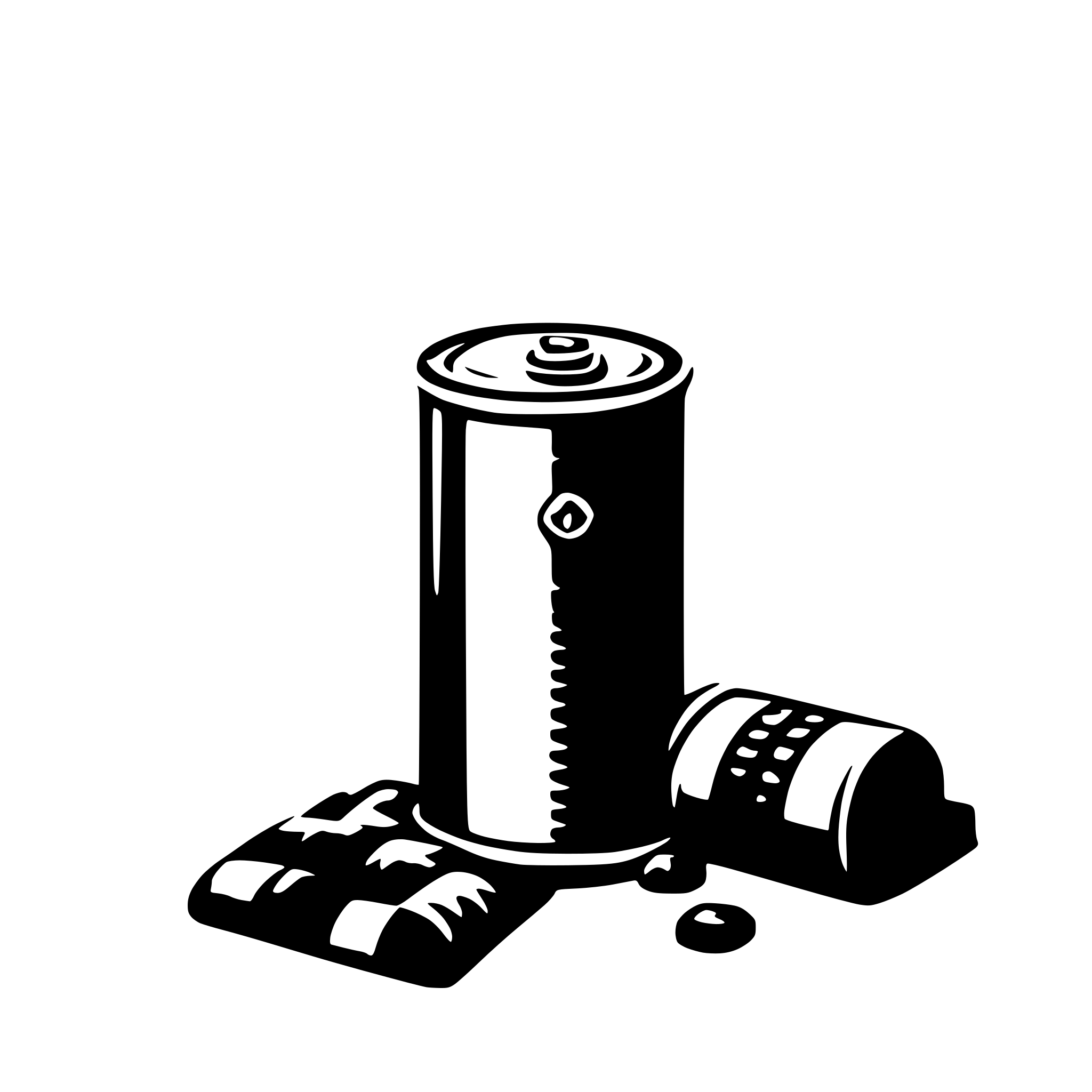 AI-generated SVG of a can x