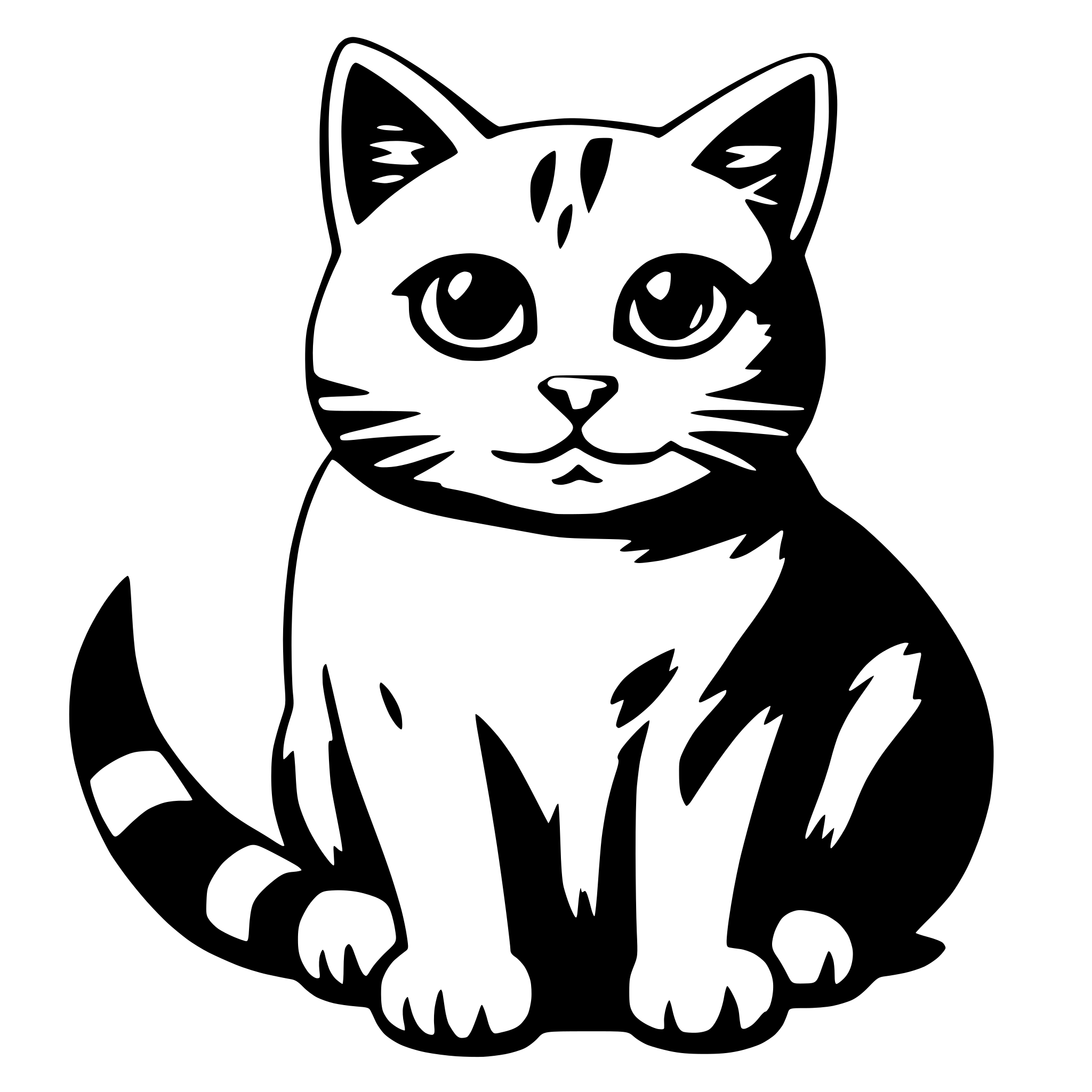 AI-generated SVG of a cat