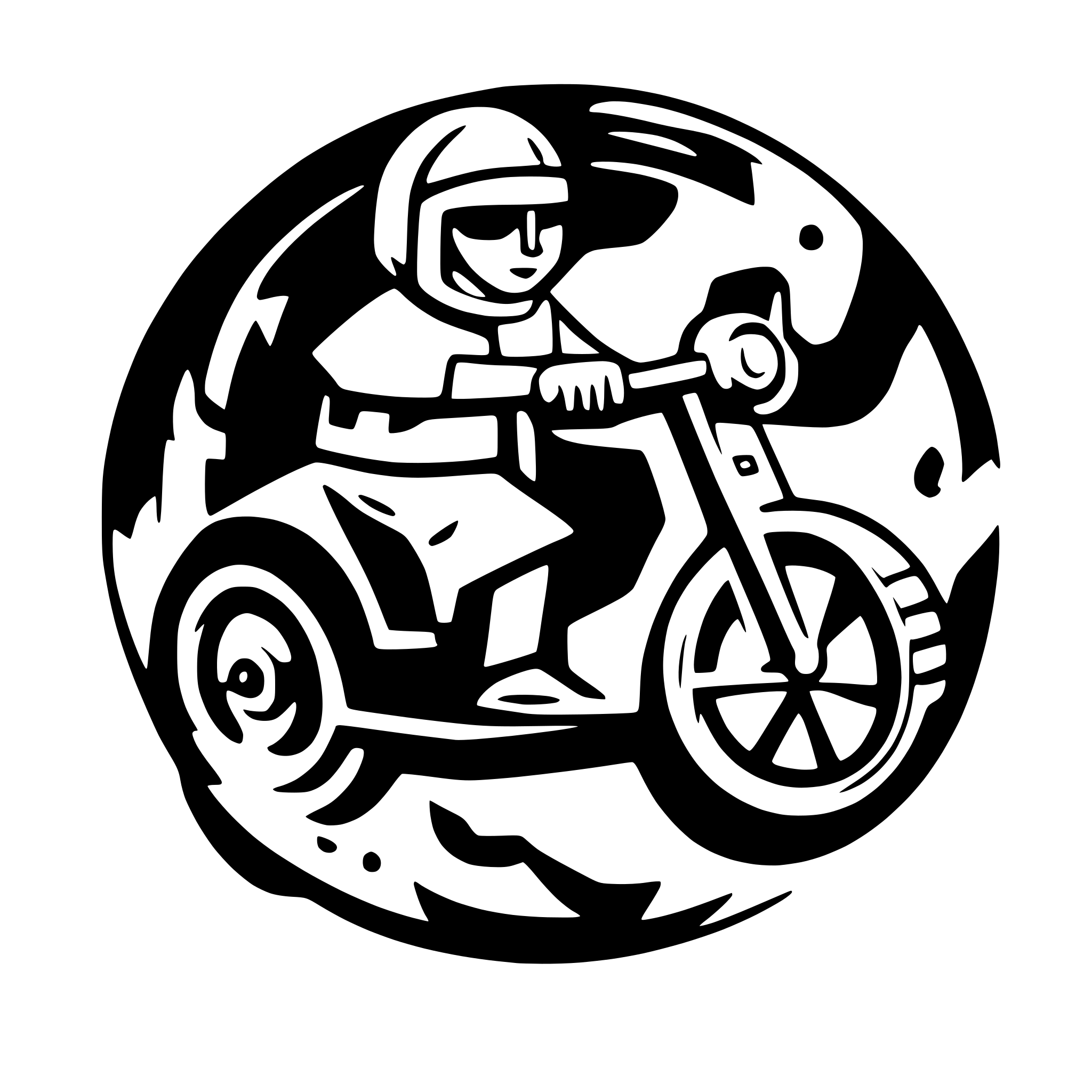 AI-generated SVG of a Pope riding a motorcycle