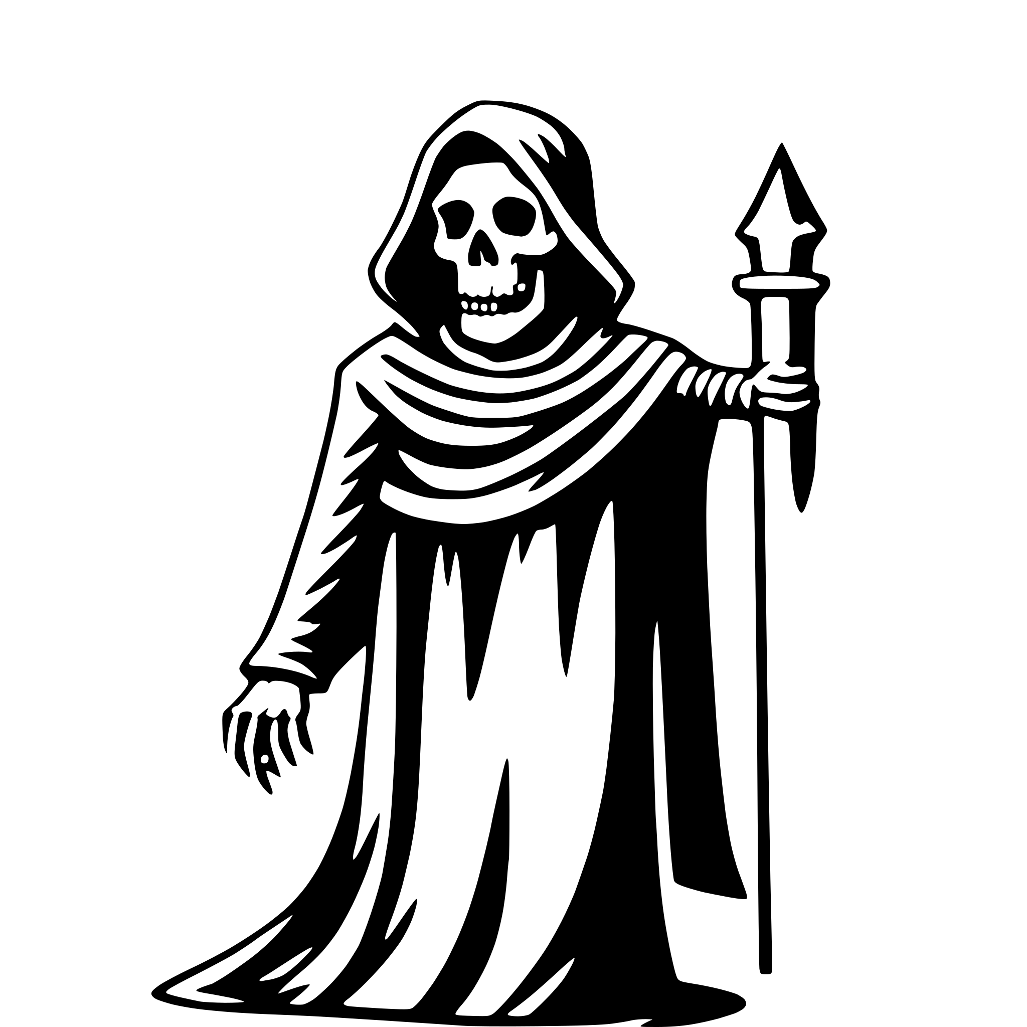 AI-generated SVG of 'grim reaper'