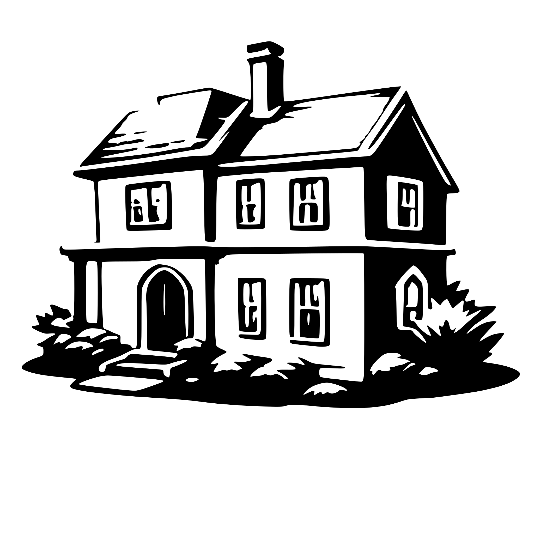AI-generated SVG of a a house