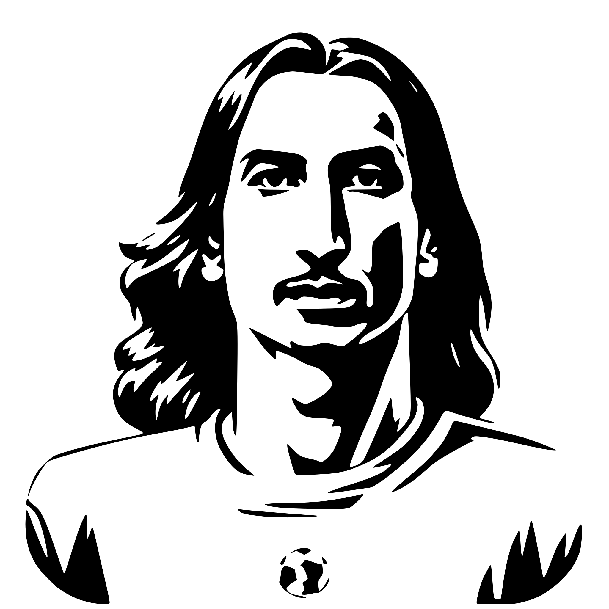 AI-generated SVG of 'ibrahimovic footboll player'
