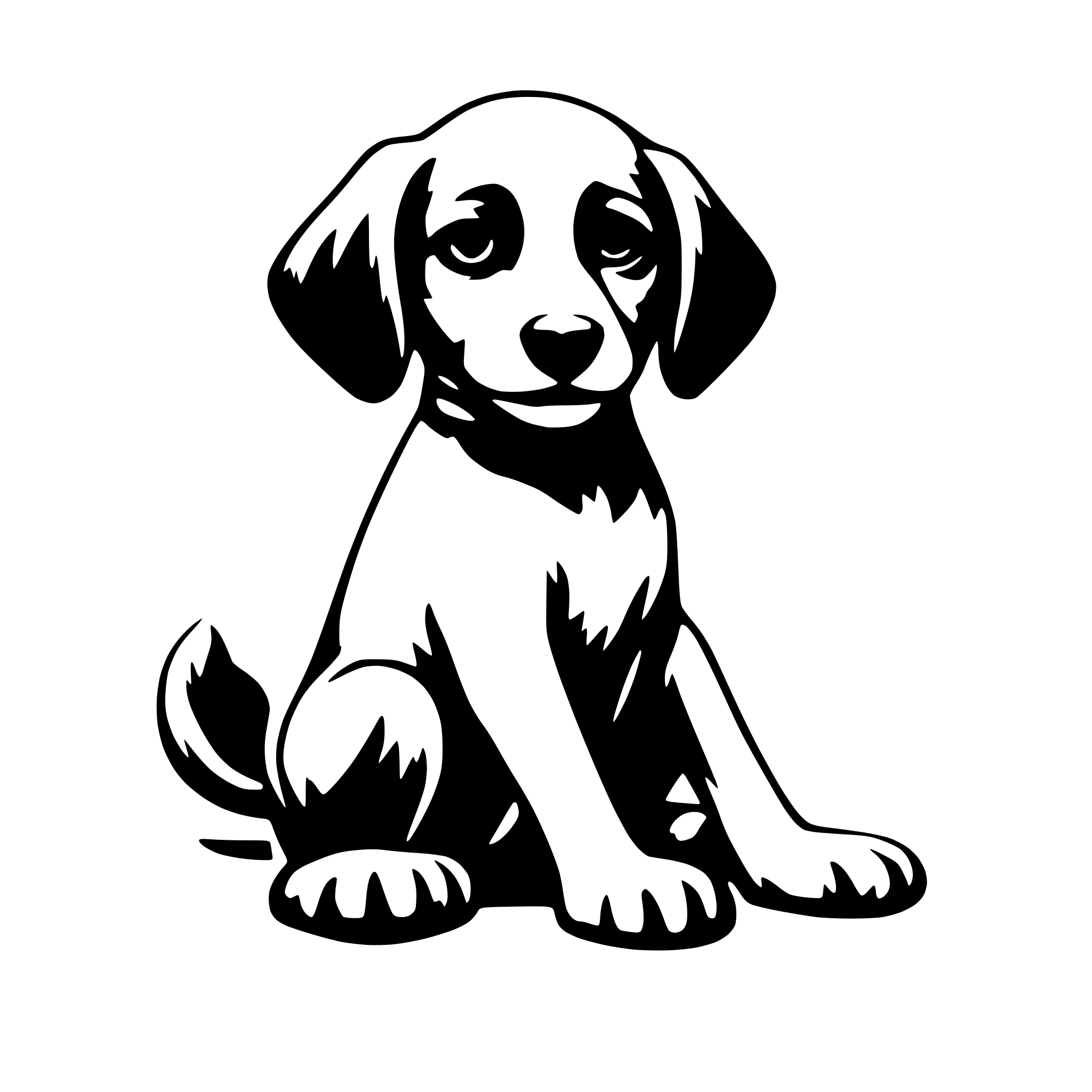 AI-generated SVG of 'puppy'