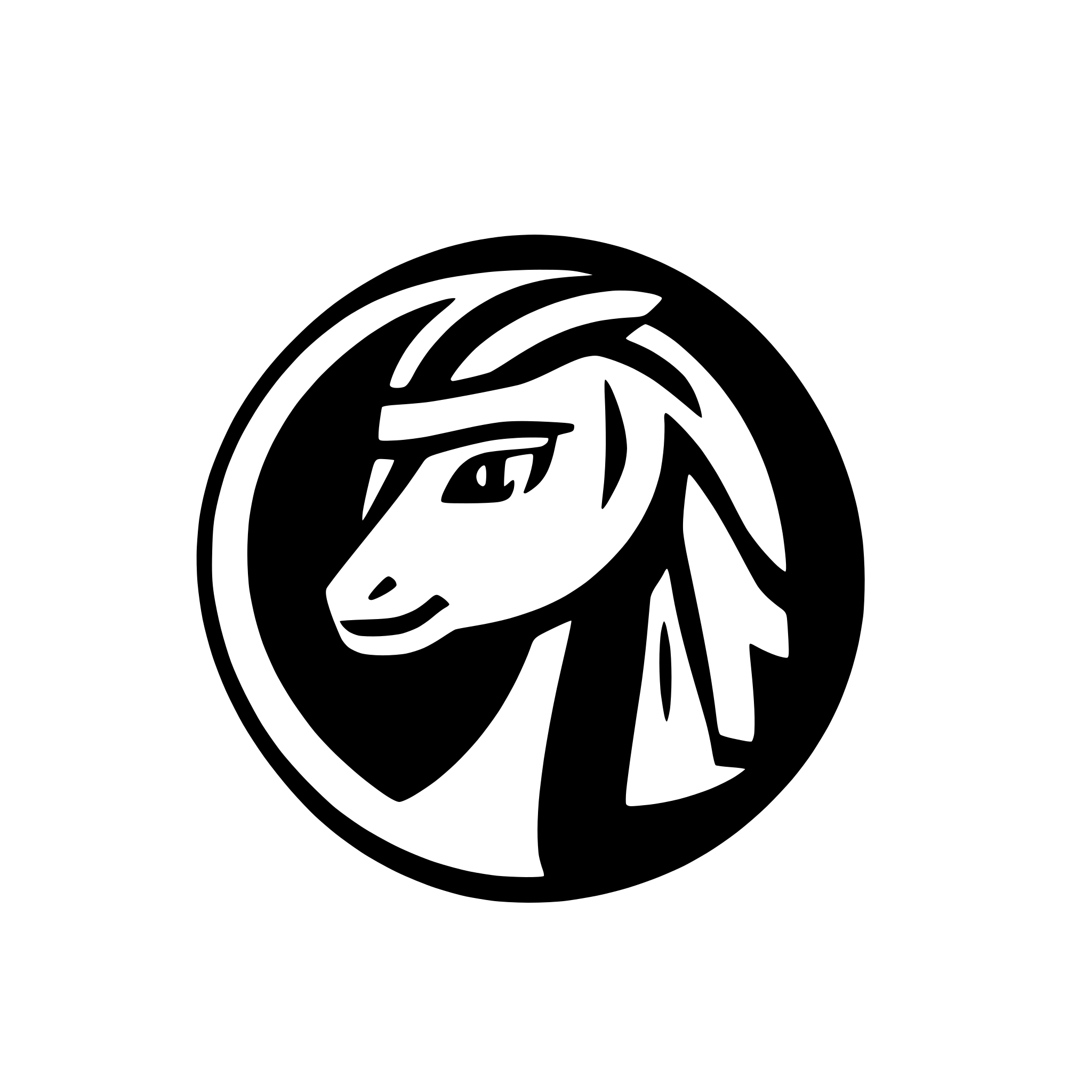 AI-generated SVG of 'pegasus face abstract wing vector icon logo circle creative'