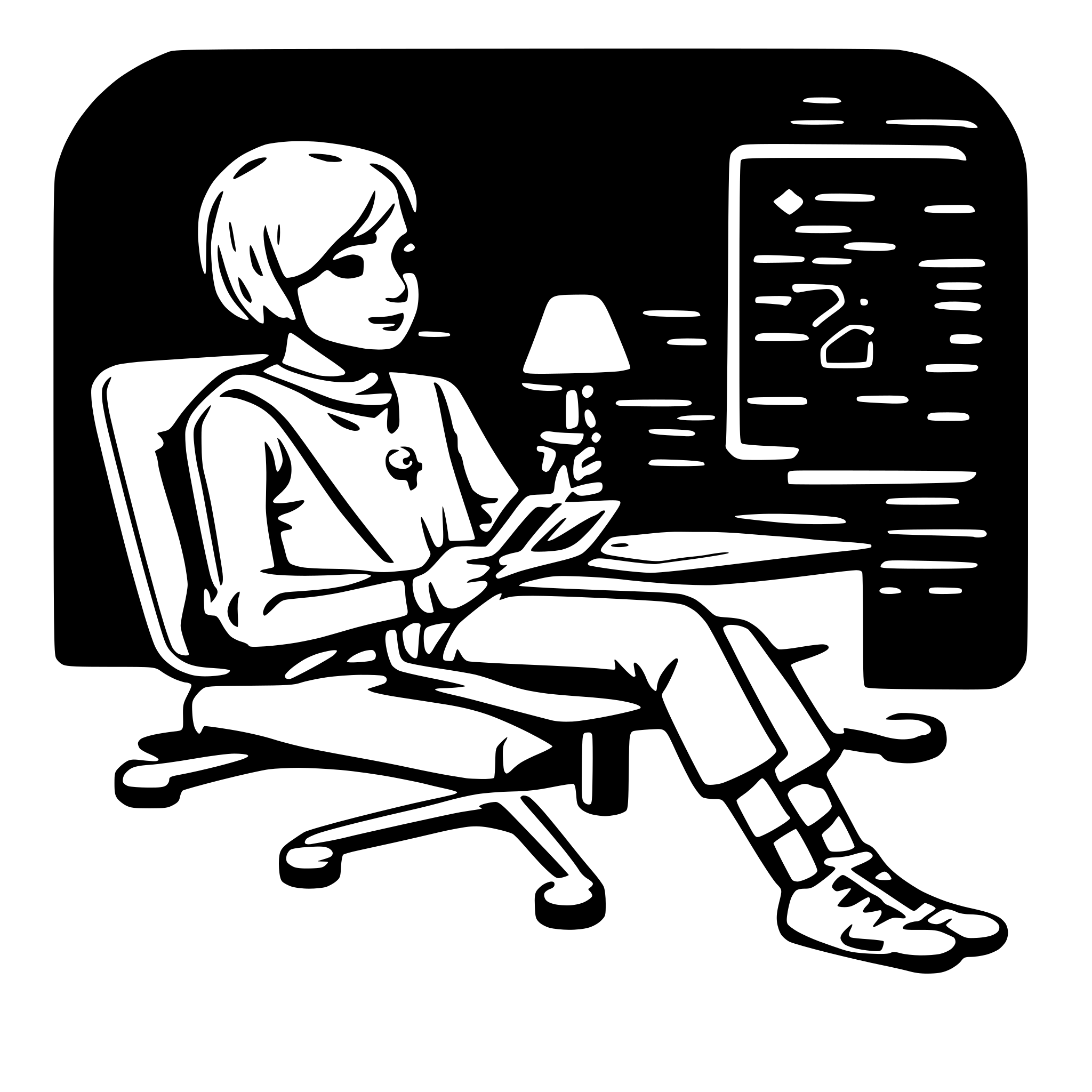 AI-generated SVG of 'doodle coding'