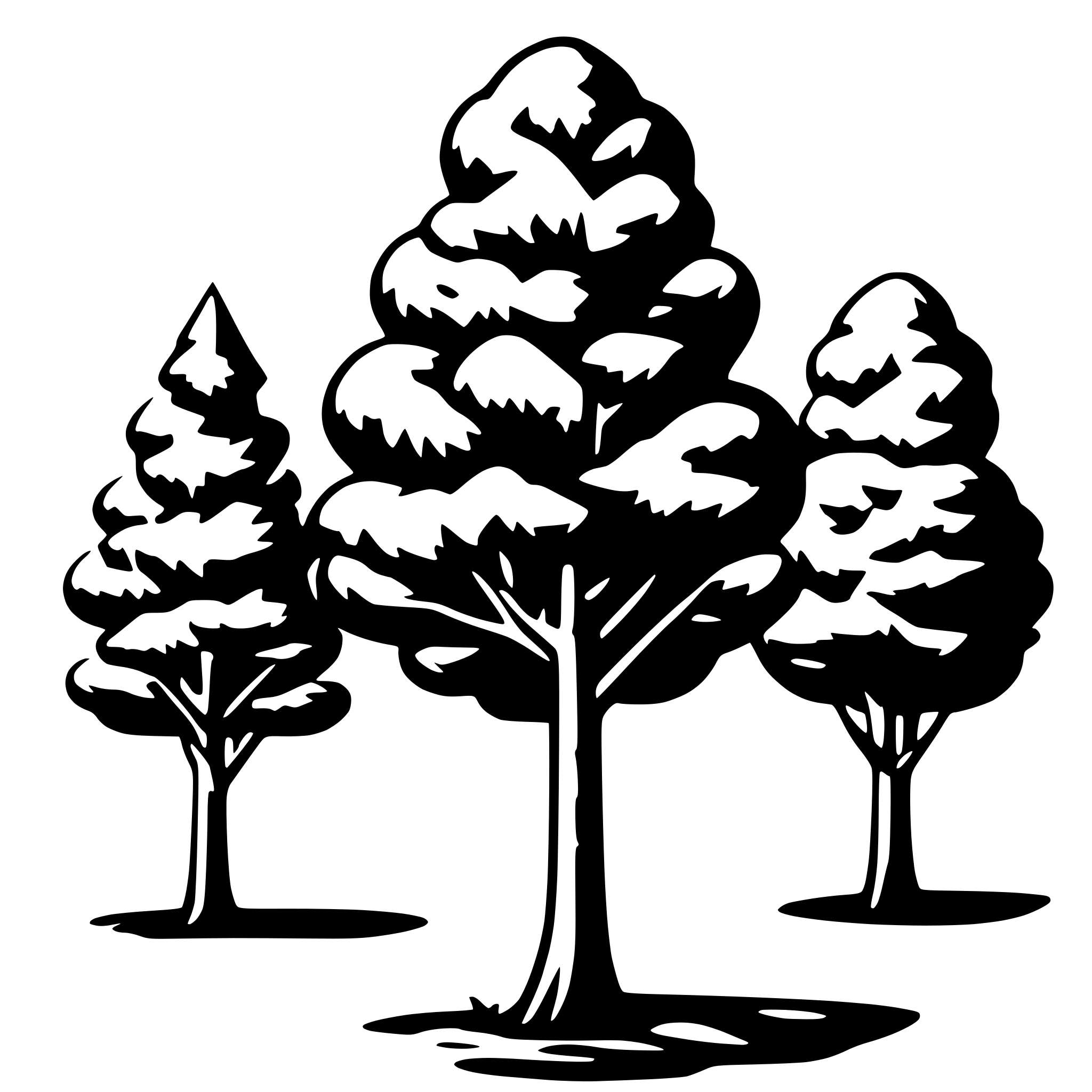 AI-generated SVG of 'trees'