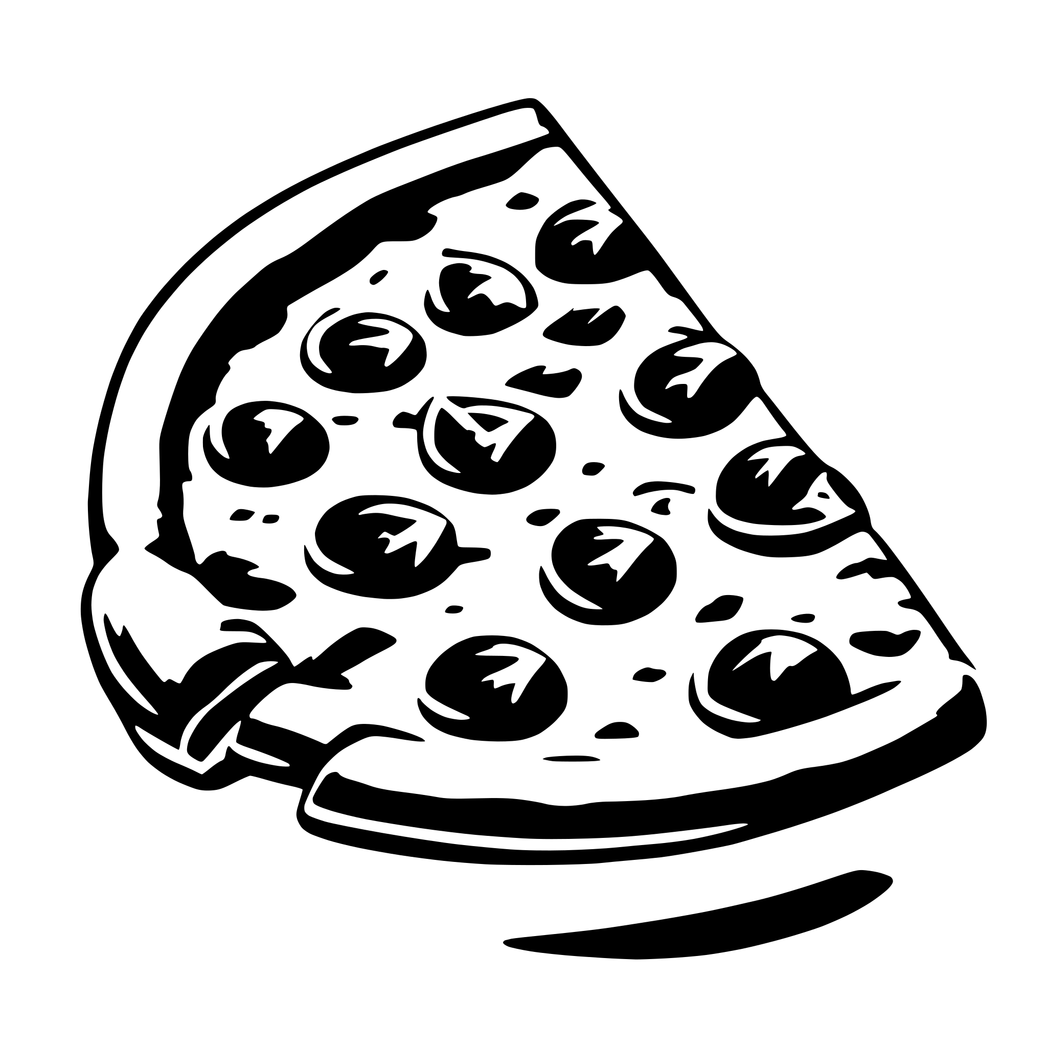 AI-generated SVG of 'slice of pizza'