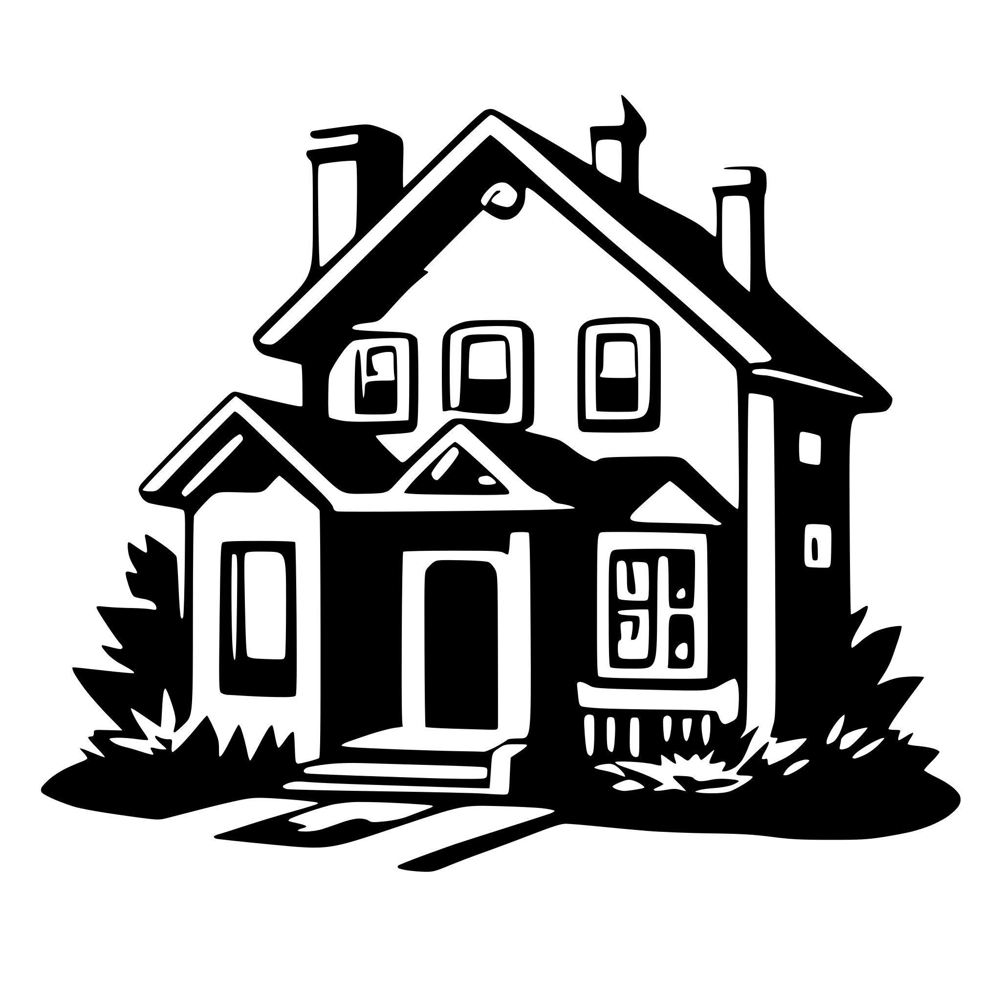 AI-generated SVG of 'house'