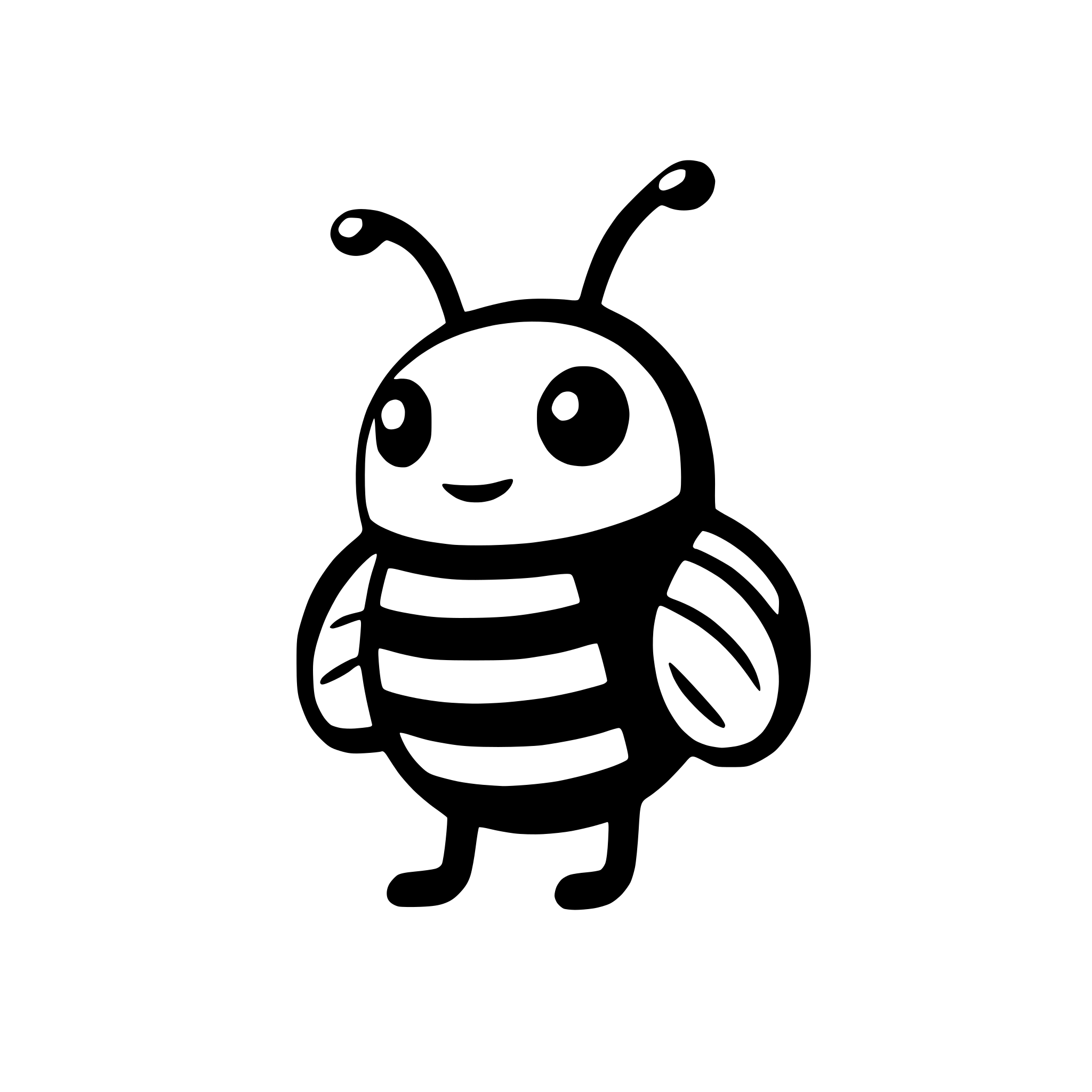 AI-generated SVG of 'Generate similar bee icon svg'