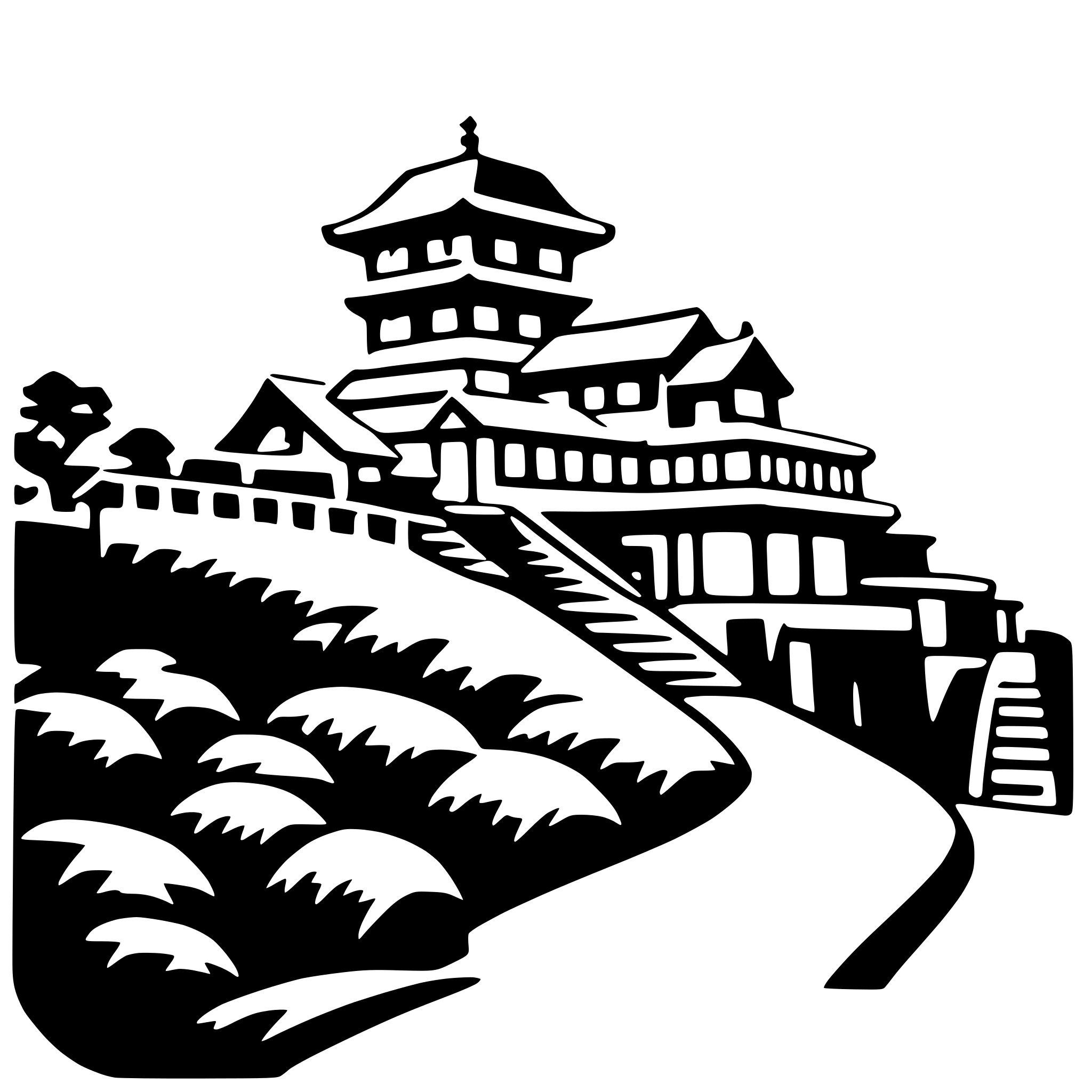 AI-generated SVG of 'kiyomizu-dera'