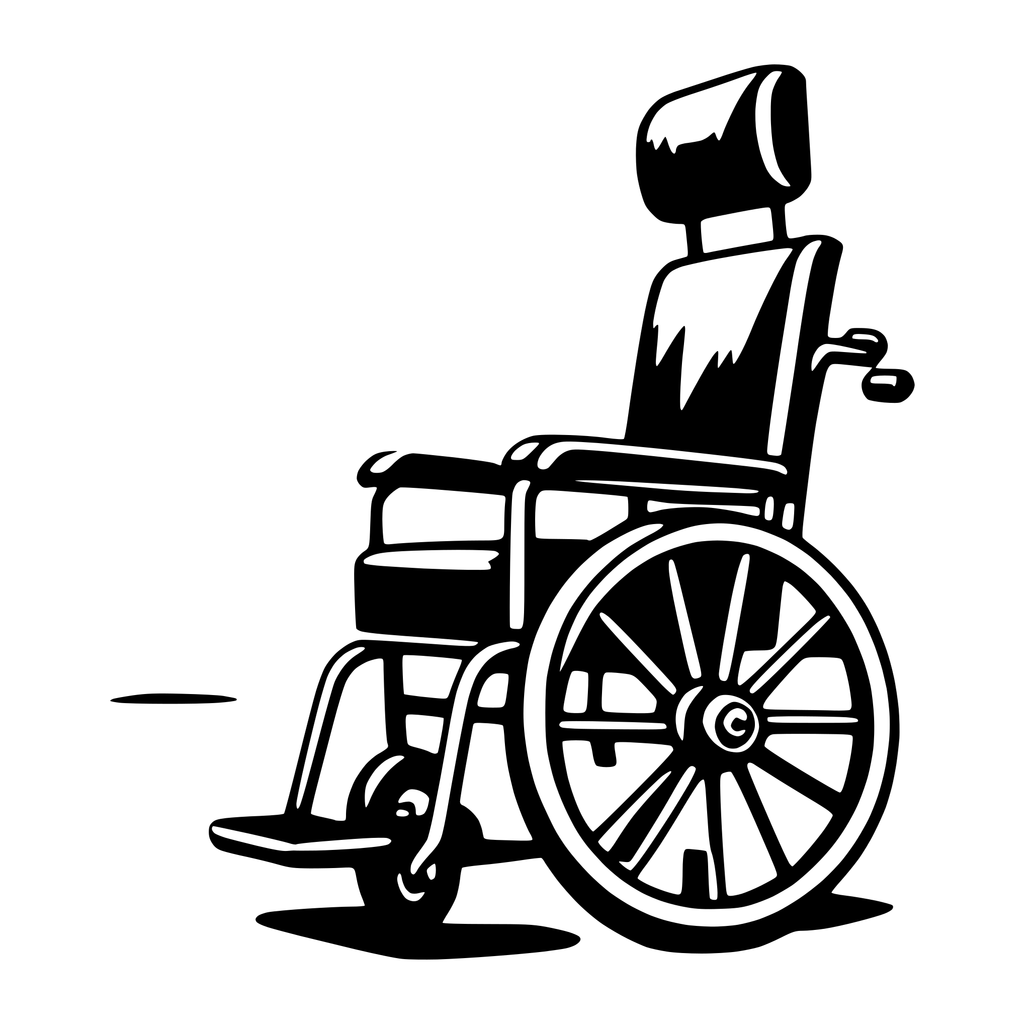 AI-generated SVG of 'wheelchair'