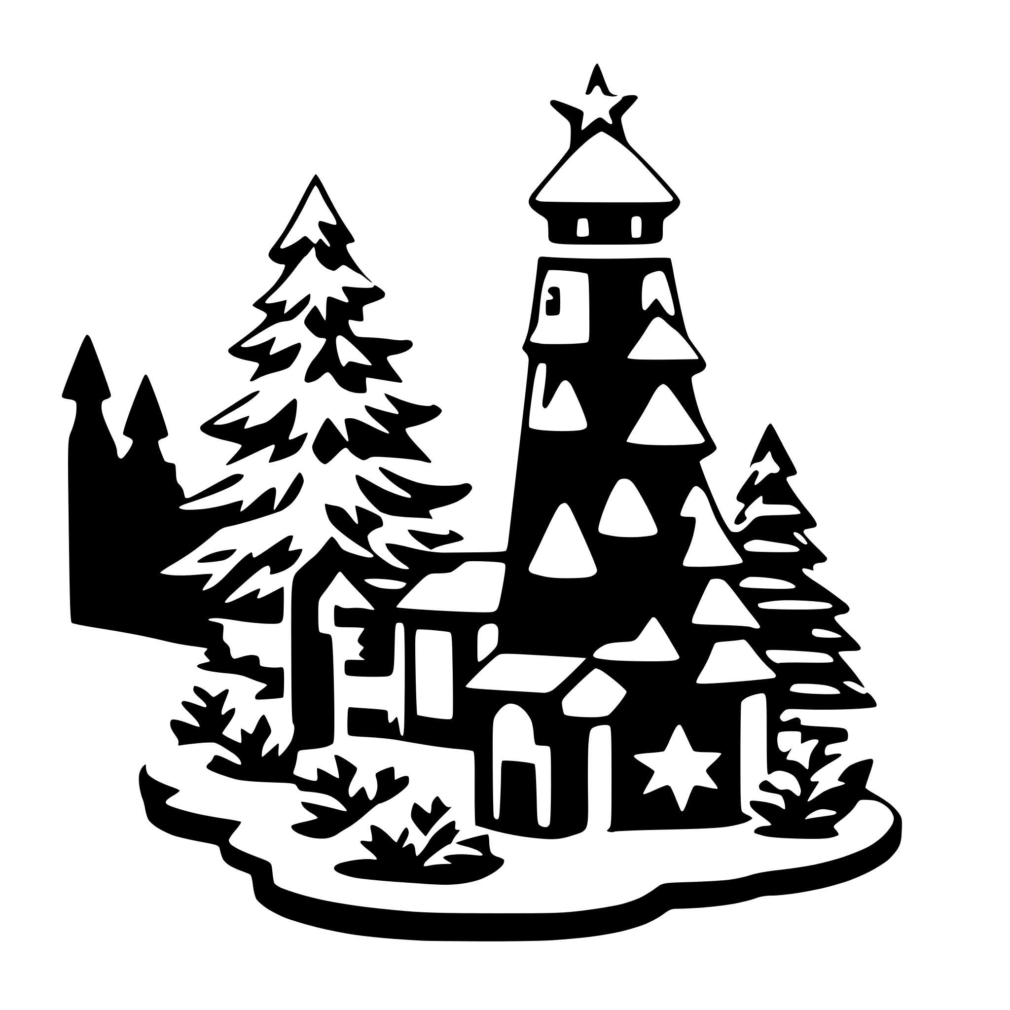 AI-generated SVG of a christmas wonderlang
