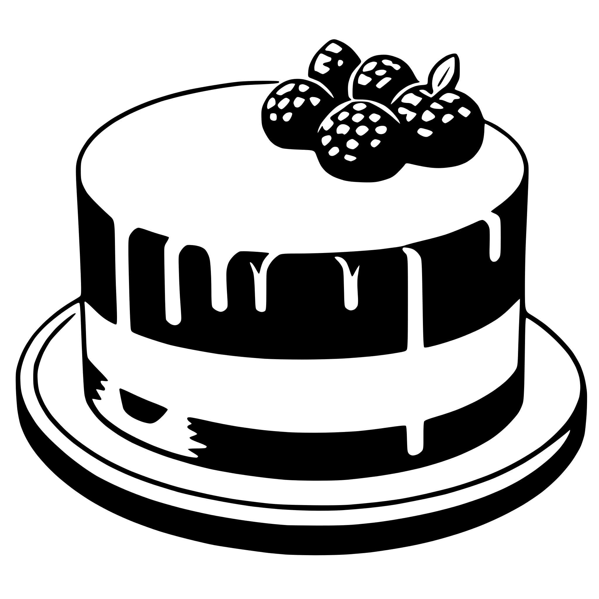 AI-generated SVG of a cake