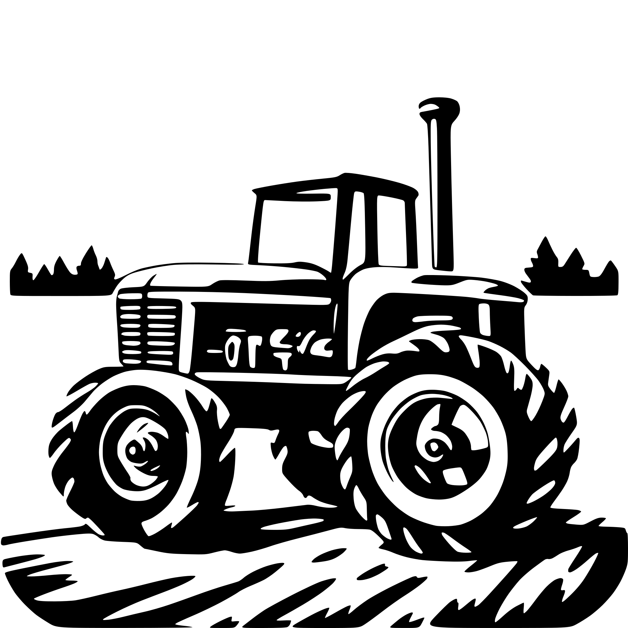 AI-generated SVG of 'tractor  vector pics'