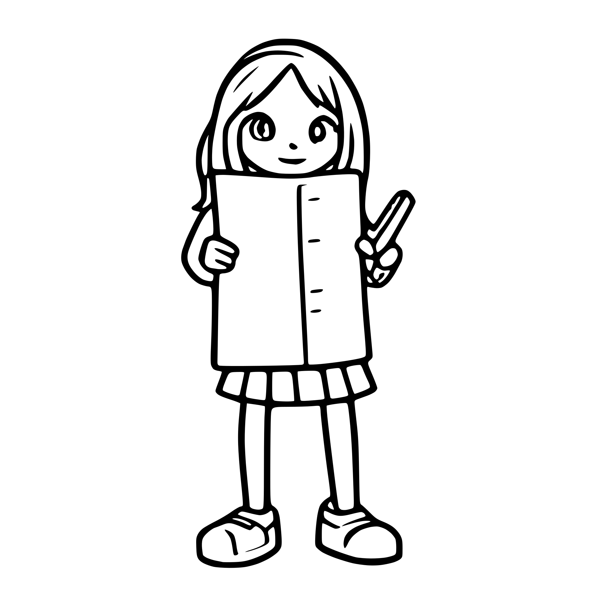 AI-generated SVG of a A stick figure holding an extremely long to-do list AI-generated SVG of a A stick figure holding an extremely long to-do list