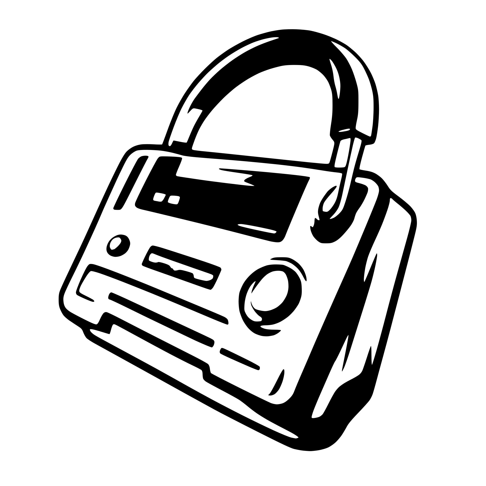 AI-generated SVG of 'walkman'