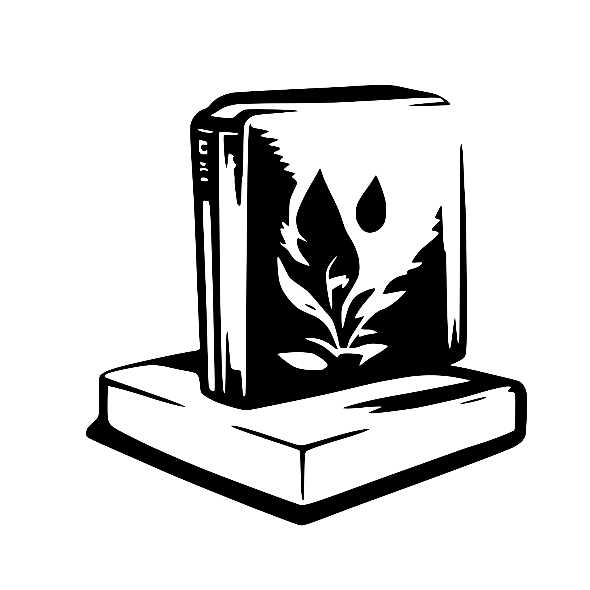 AI-generated SVG of a book