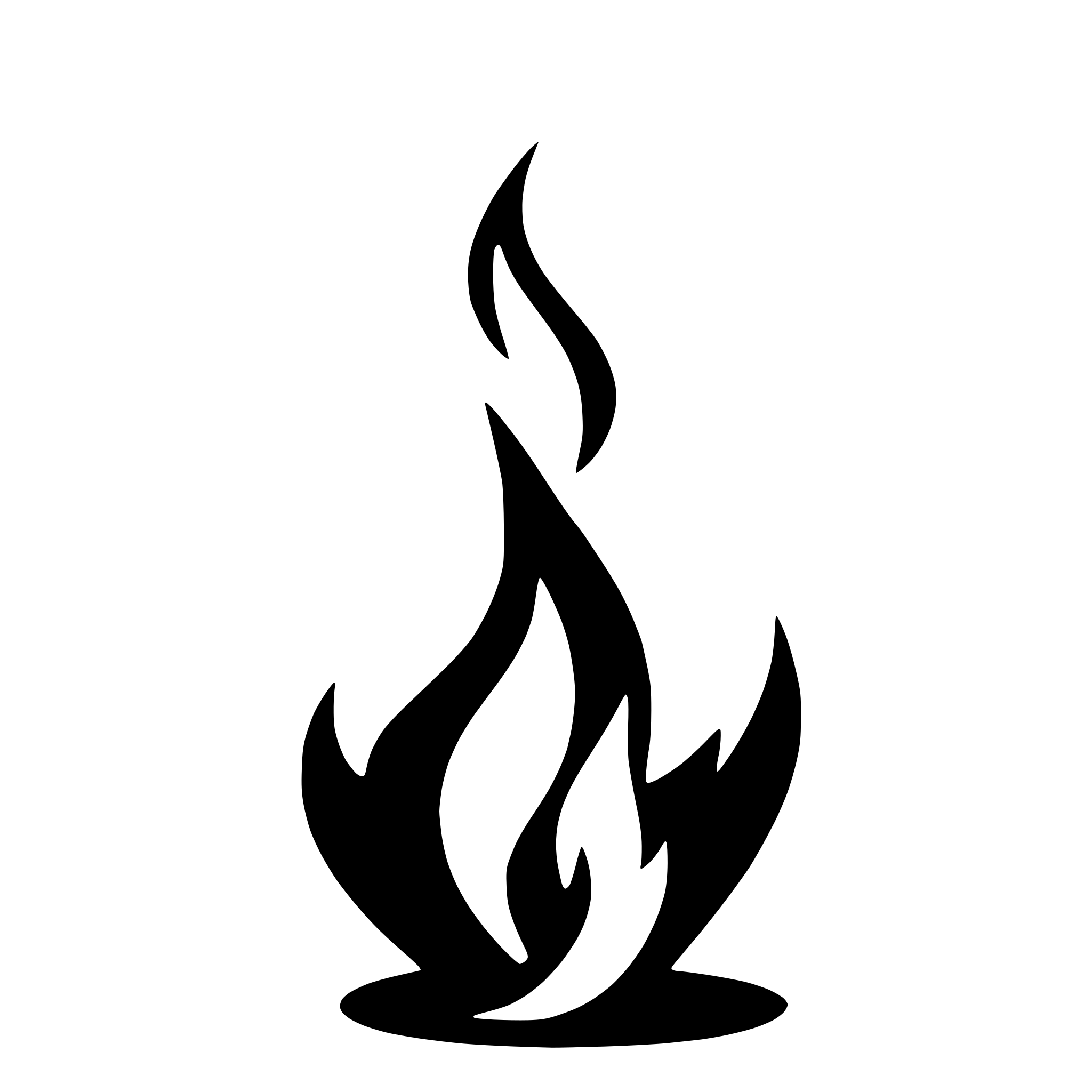 AI-generated SVG of 'minimal fire with plain detail'