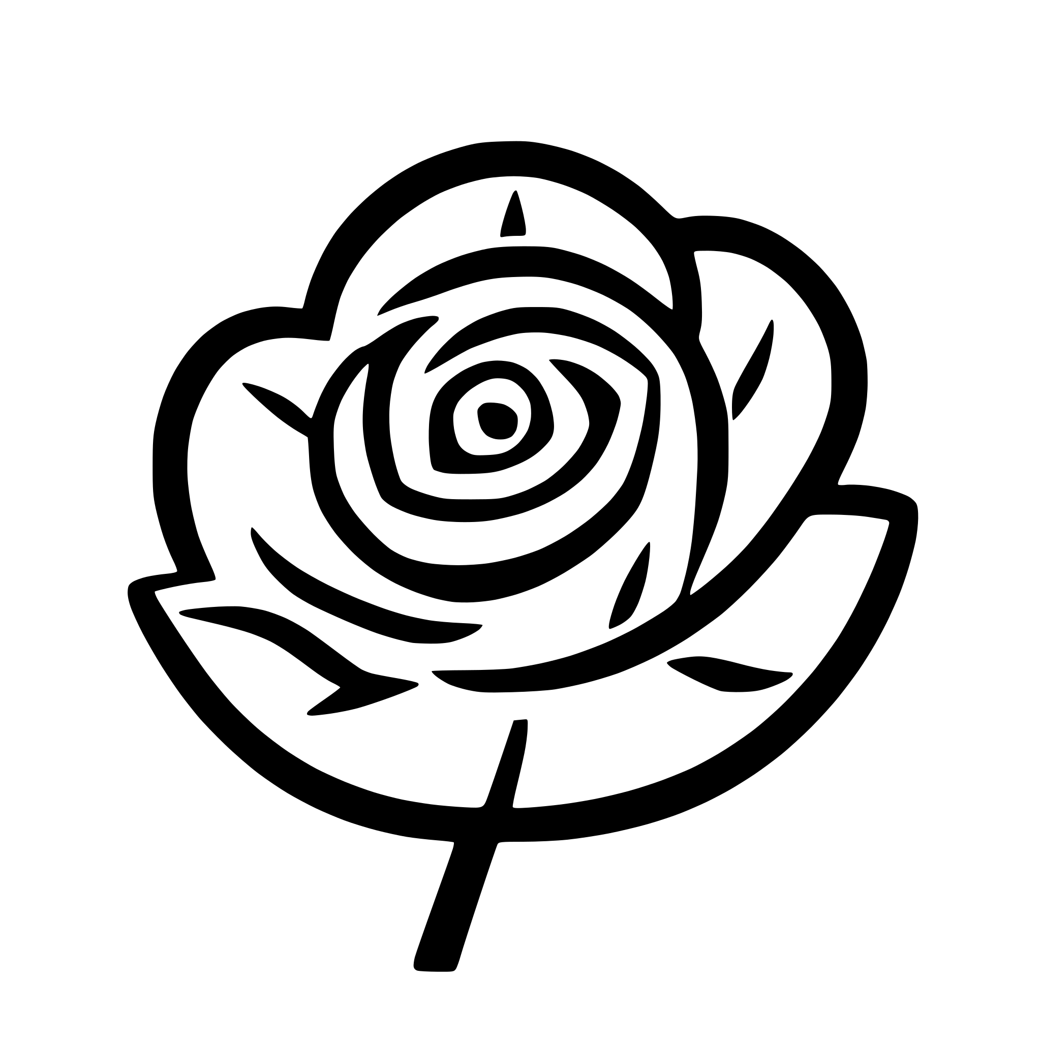 AI-generated SVG of 'rose flower icon top view'