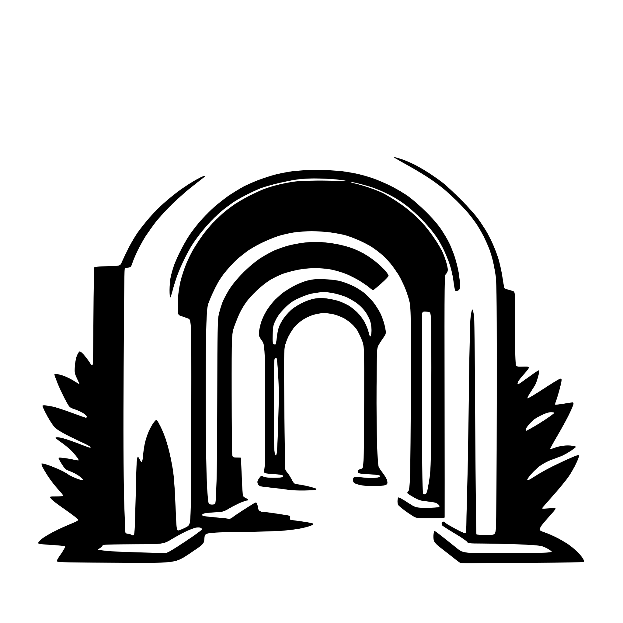 AI-generated SVG of 'arch'