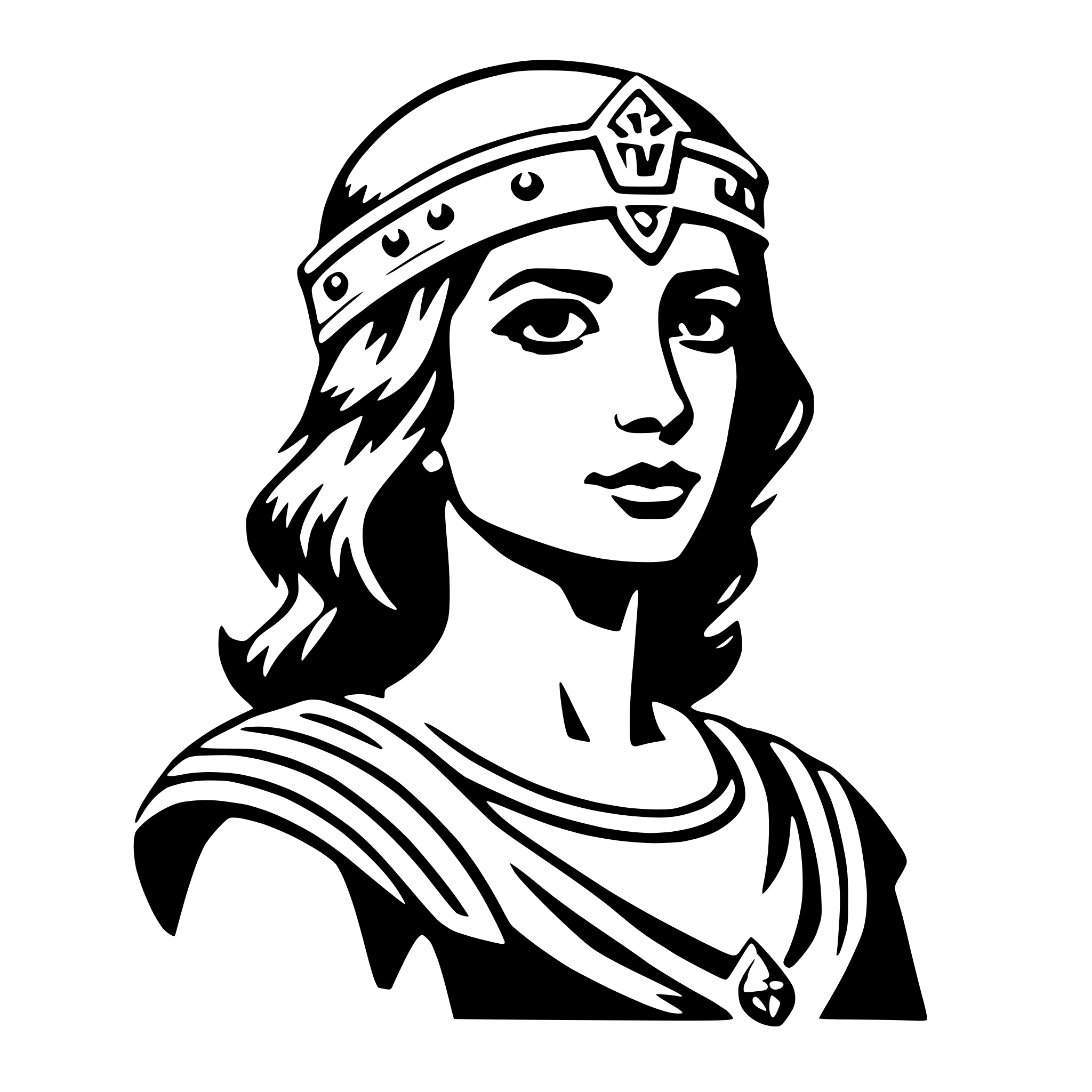 AI-generated SVG of 'athena'