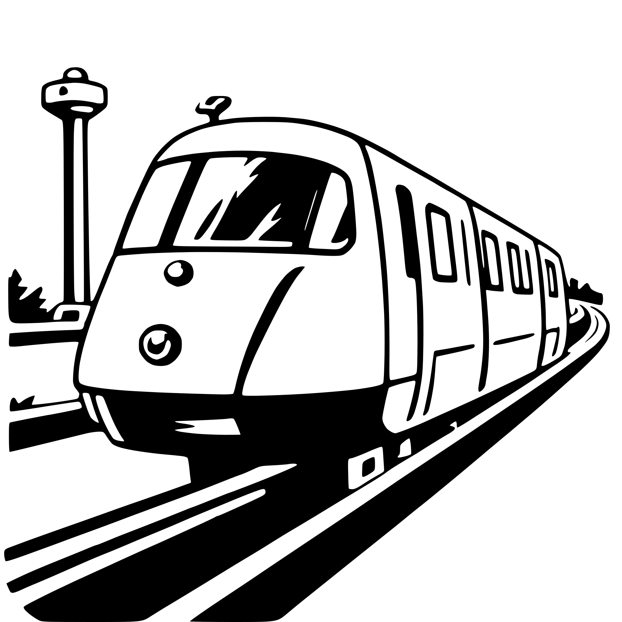 AI-generated SVG of 'monorail'