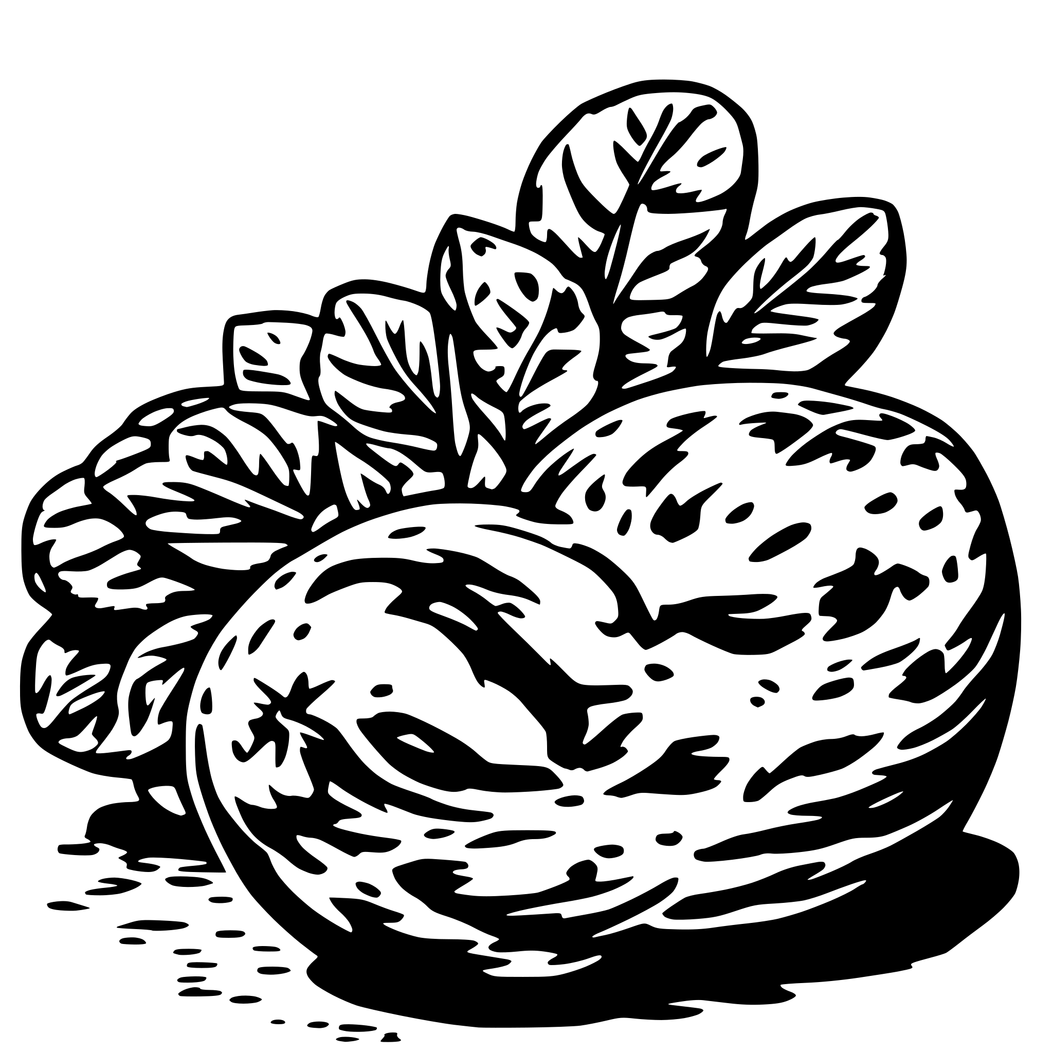 AI-generated SVG of 'chonkey potato'