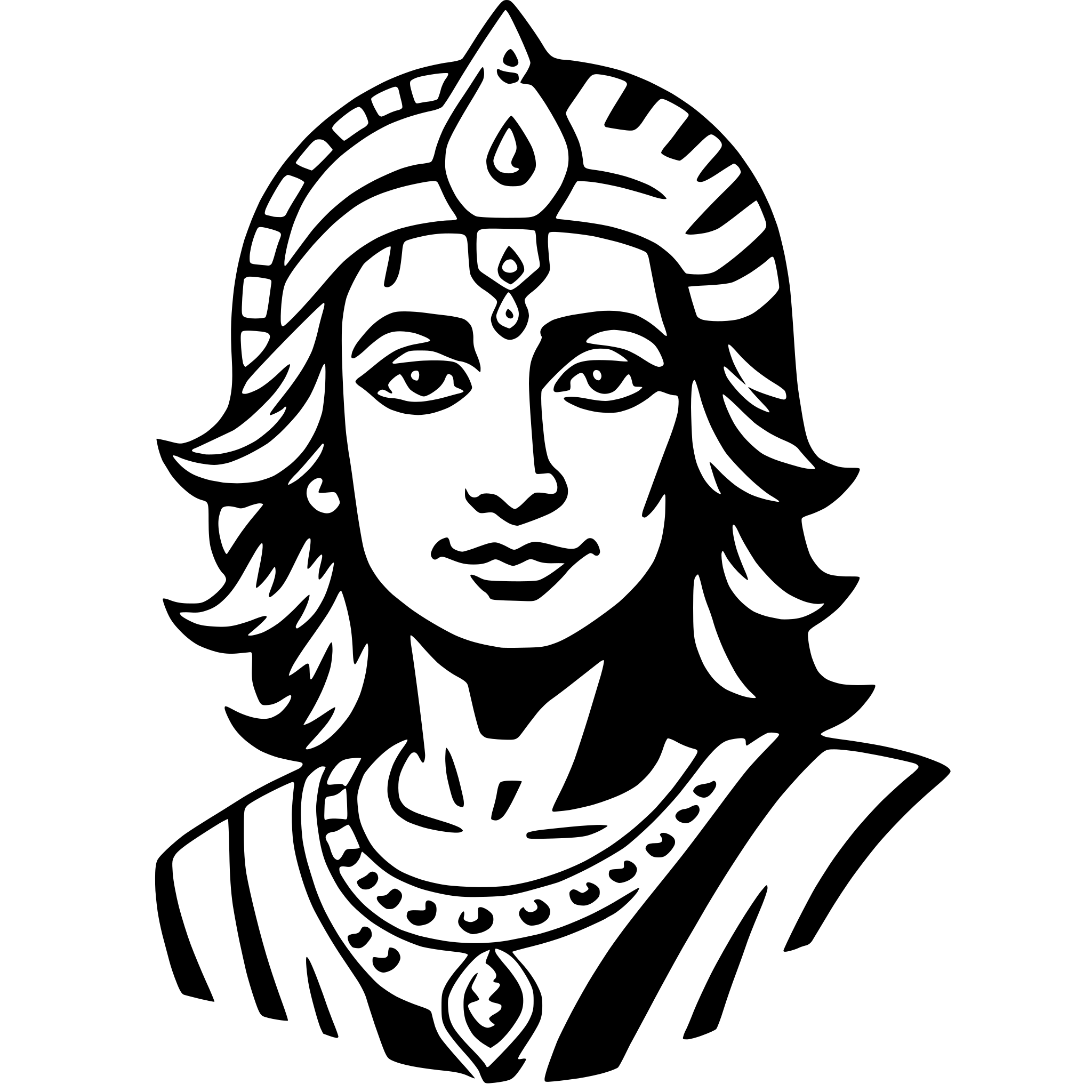 AI-generated SVG of a vishnu