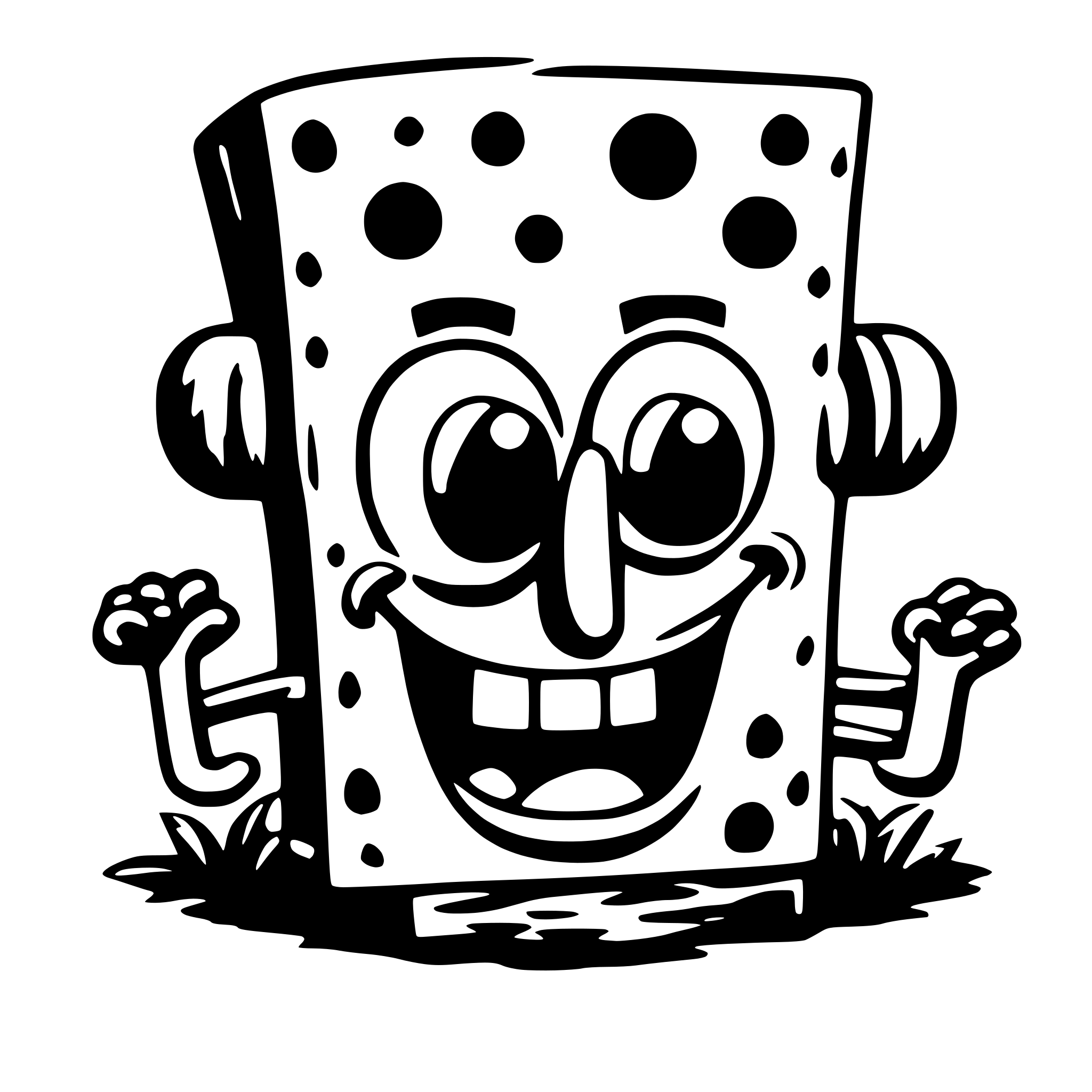 AI-generated SVG of 'spongebob'