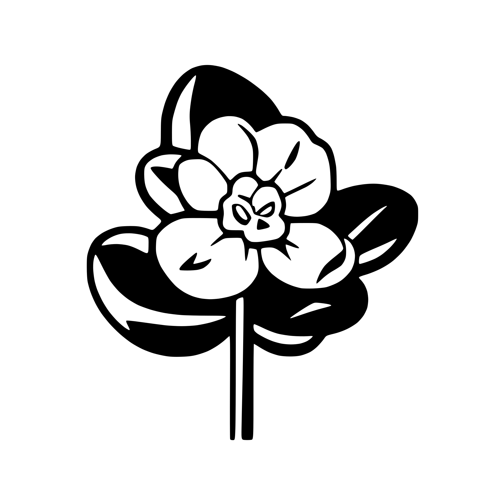 AI-generated SVG of 'african violet saintpaulia blossom'
