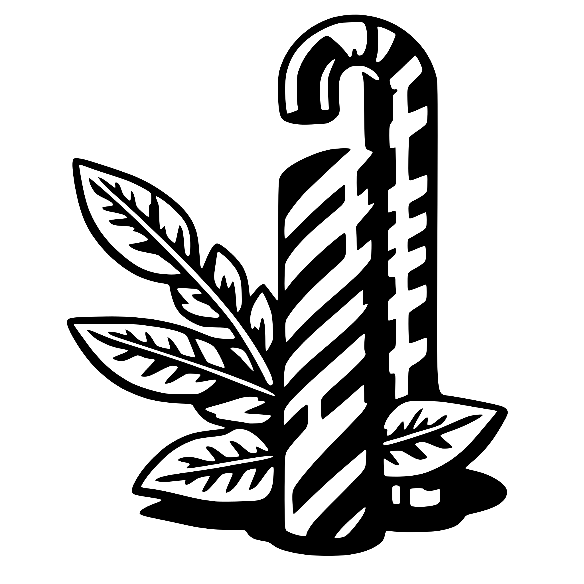 AI-generated SVG of 'candy cane'