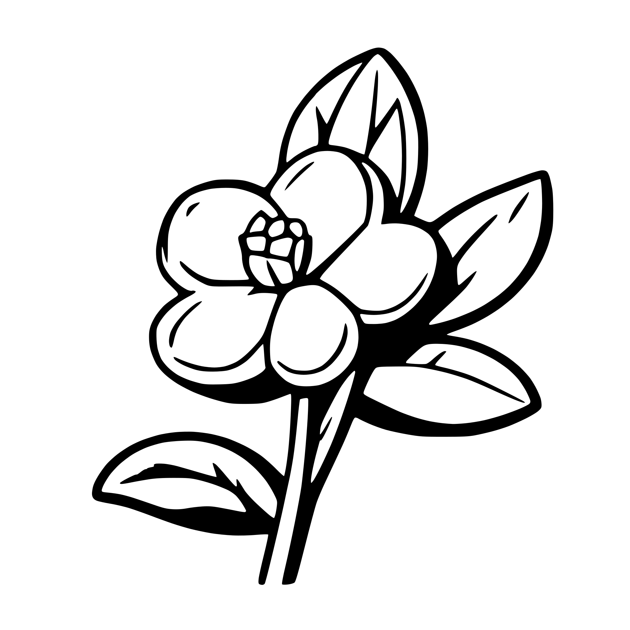 AI-generated SVG of 'jasmine flower'