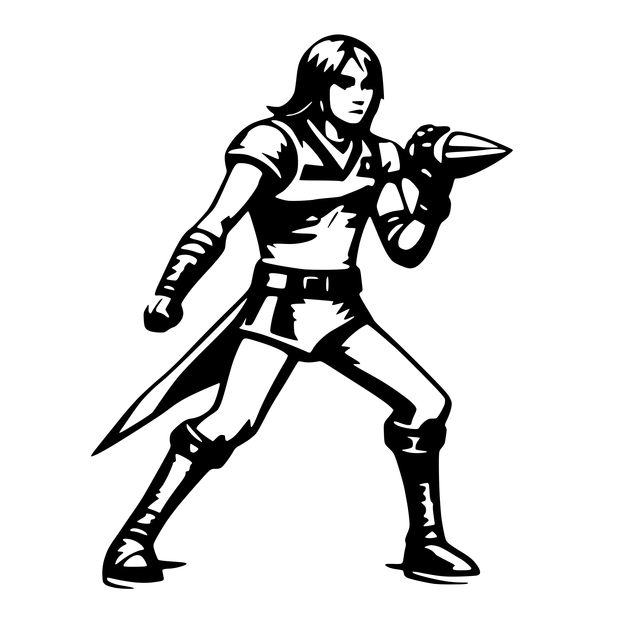 AI-generated SVG of '2D fighter'