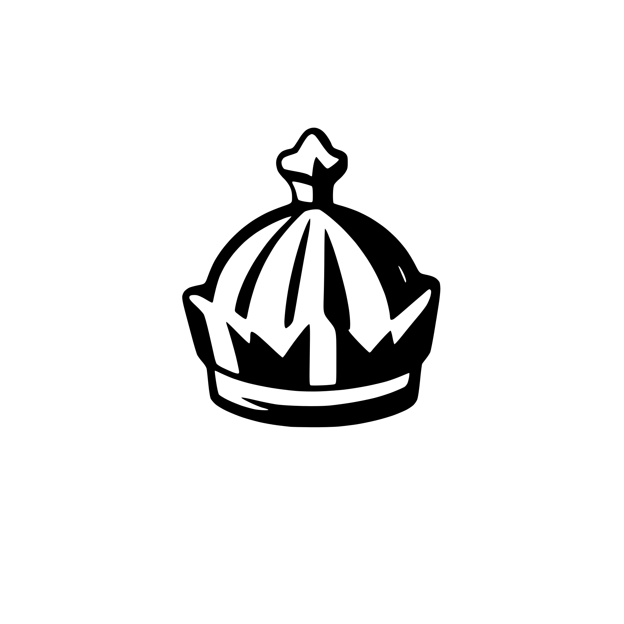 AI-generated SVG of 'crown simple'