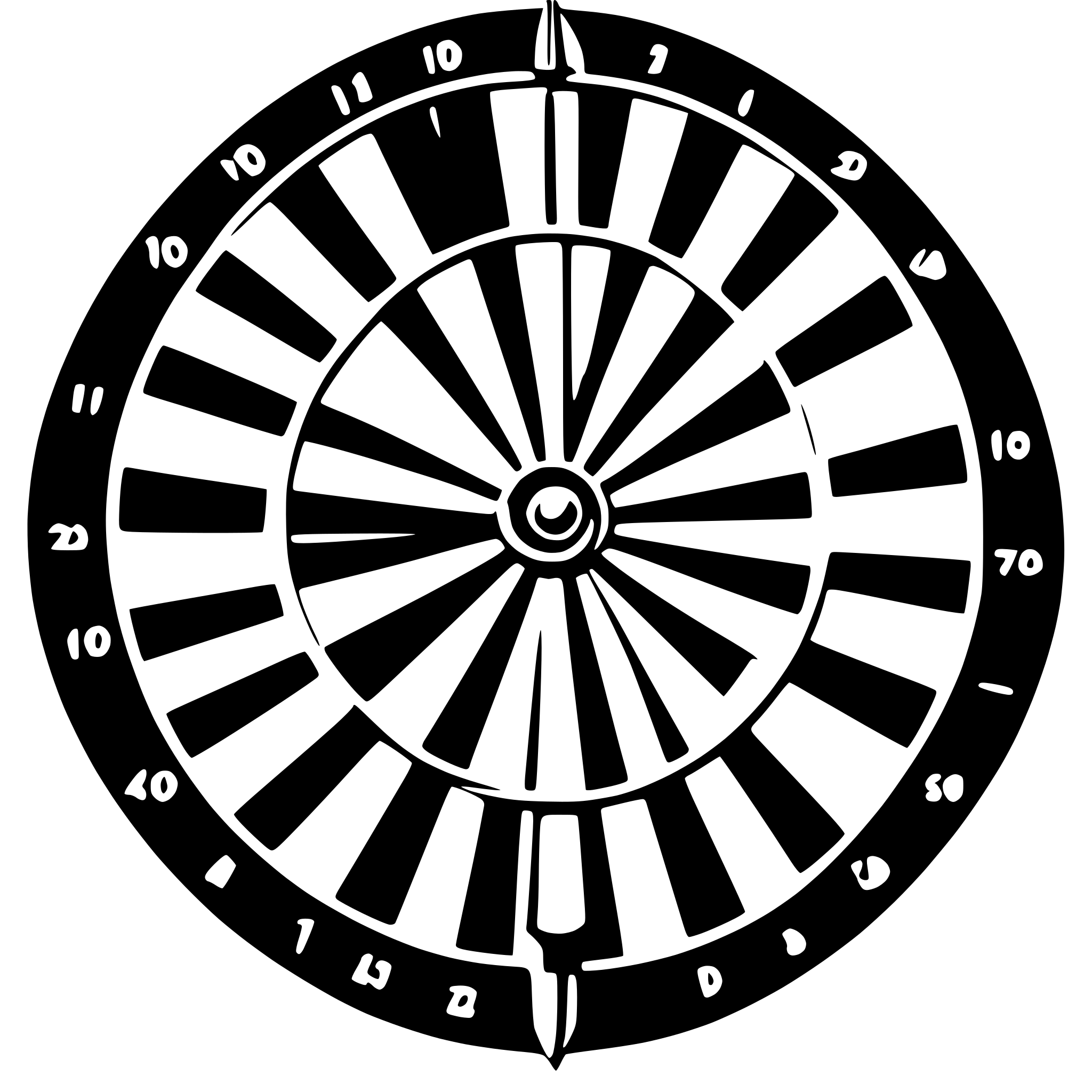 AI-generated SVG of a 180 darts genius