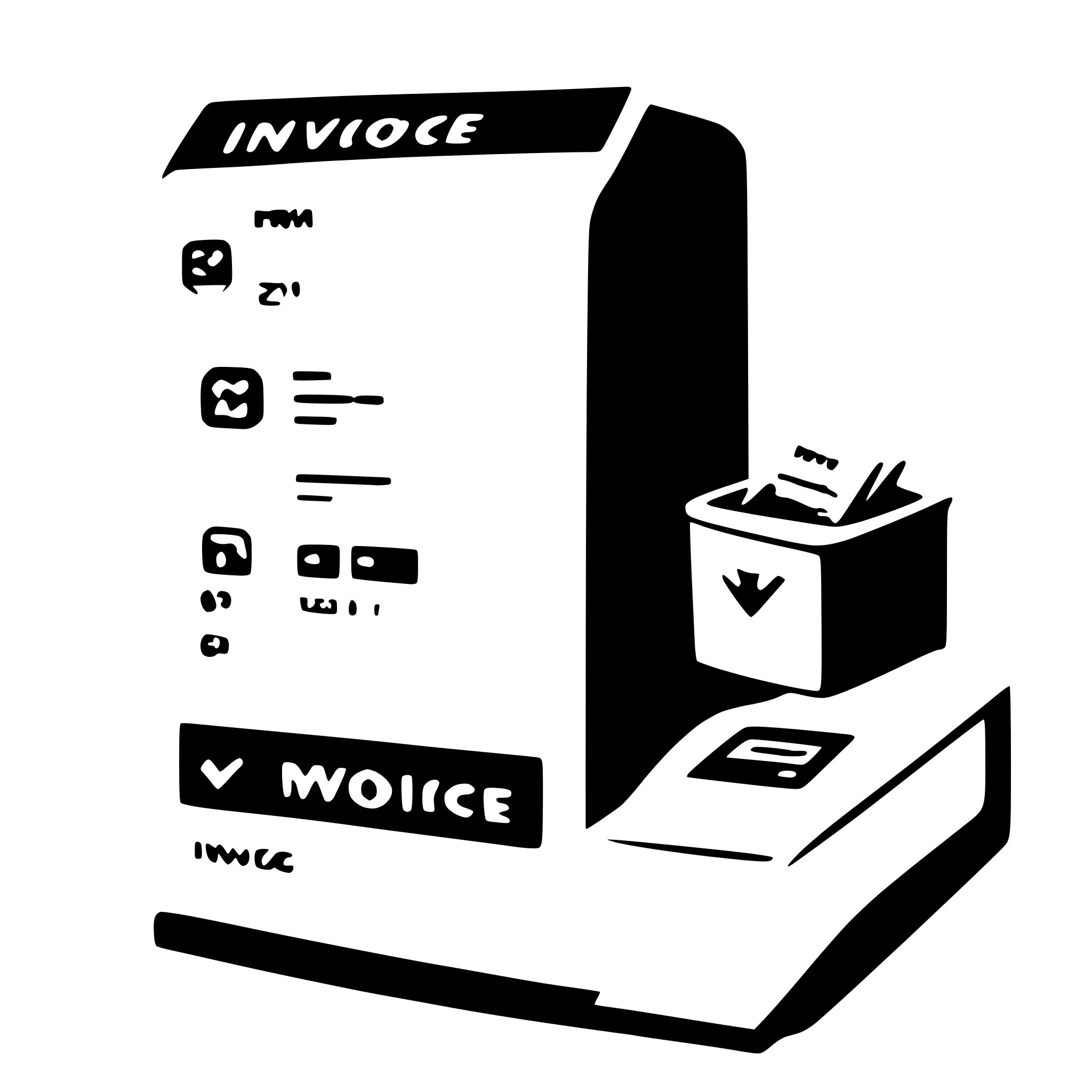 AI-generated SVG of 'invoice'