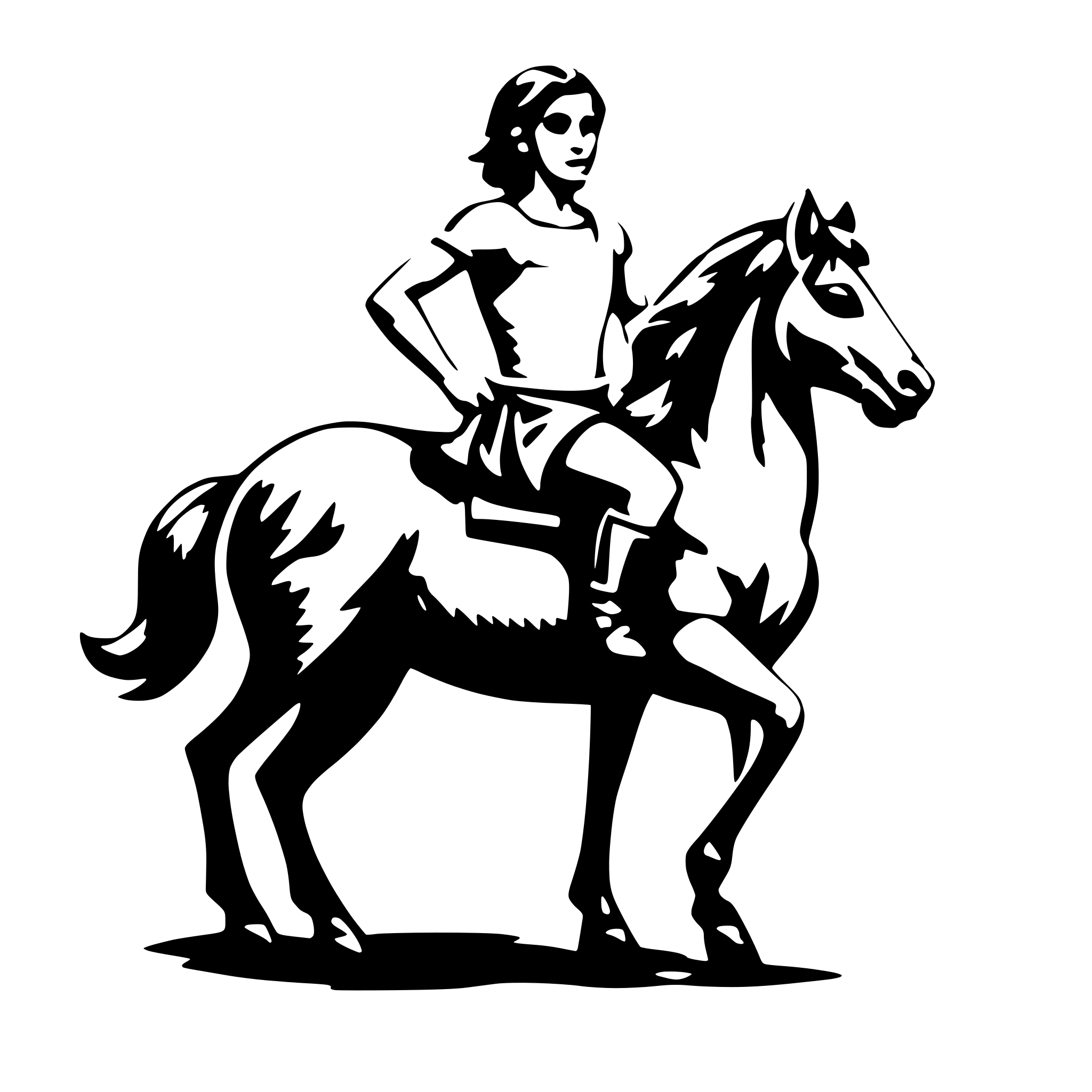 AI-generated SVG of 'a centaur'
