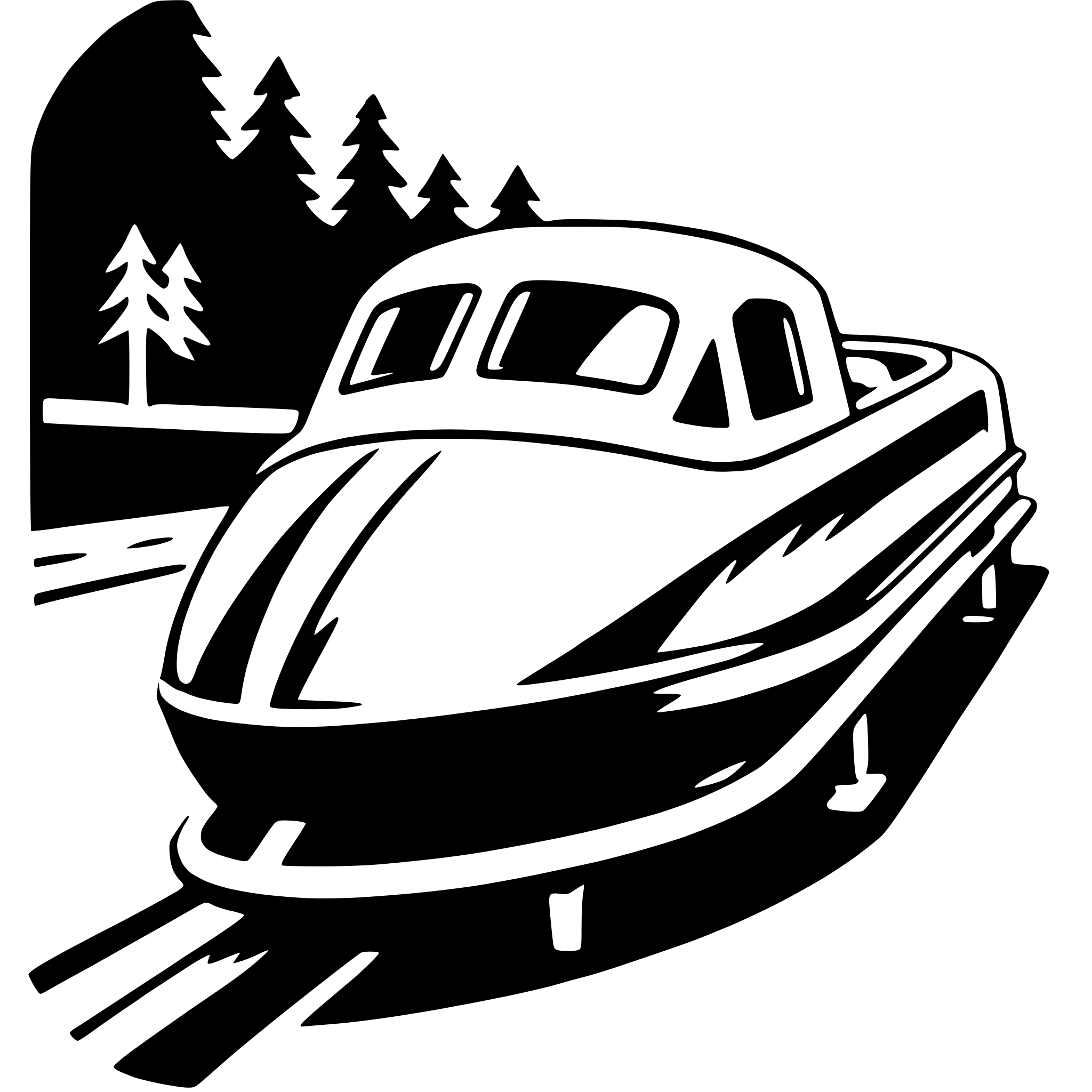 AI-generated SVG of a bobsled