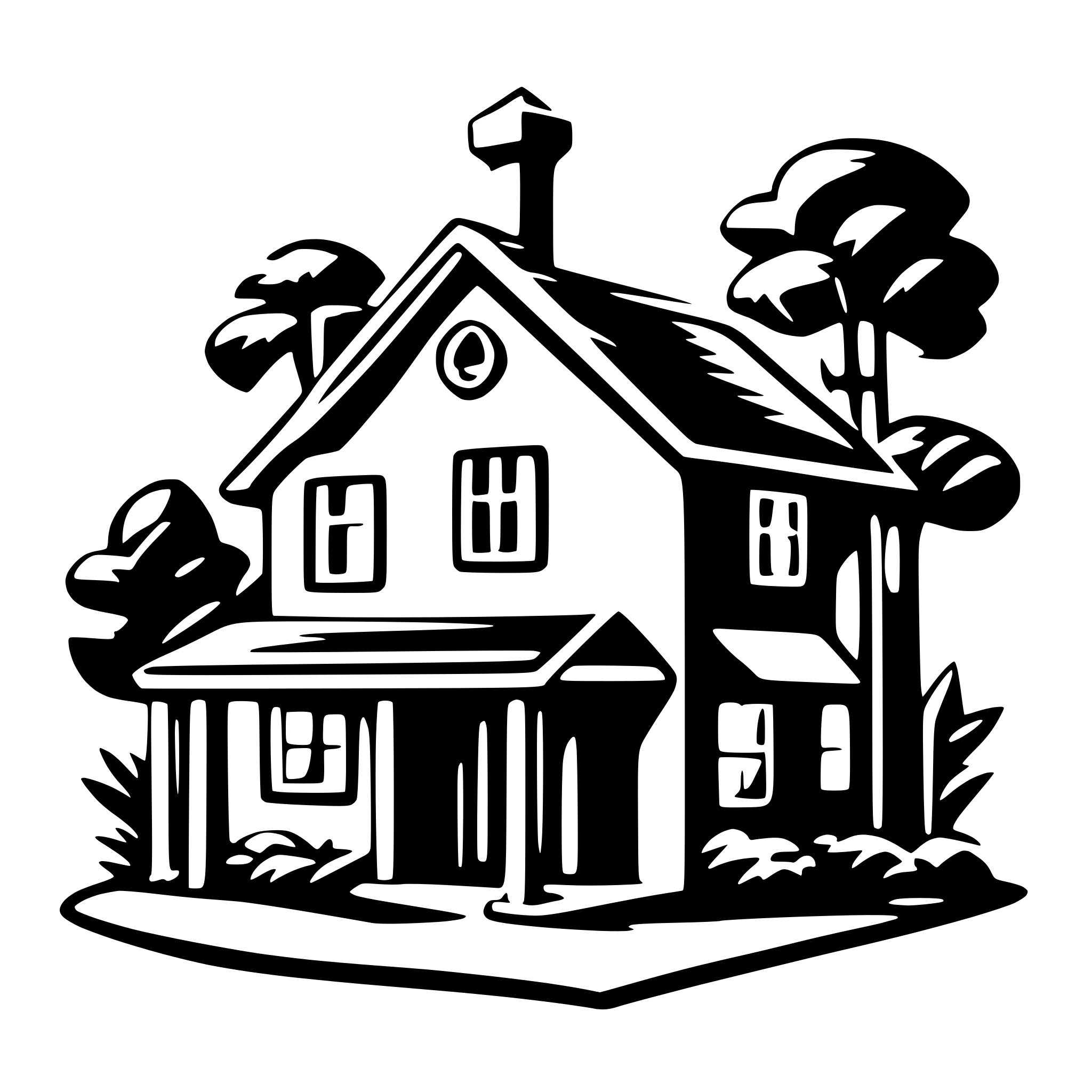 AI-generated SVG of a home icon for portfolio