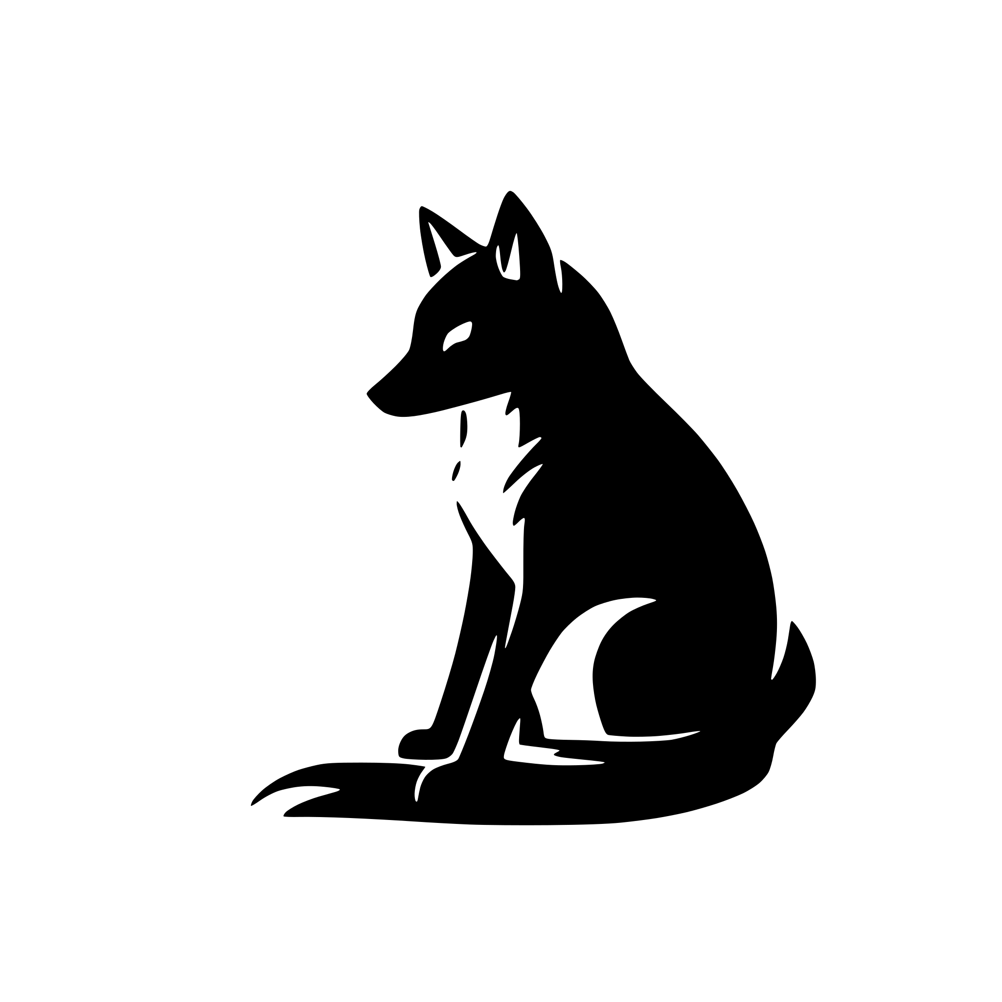 AI-generated SVG of 'fox'