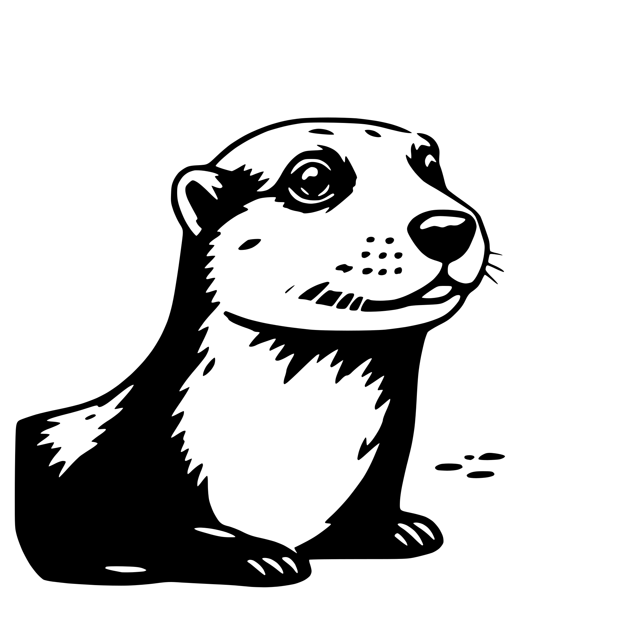 AI-generated SVG of 'otter'