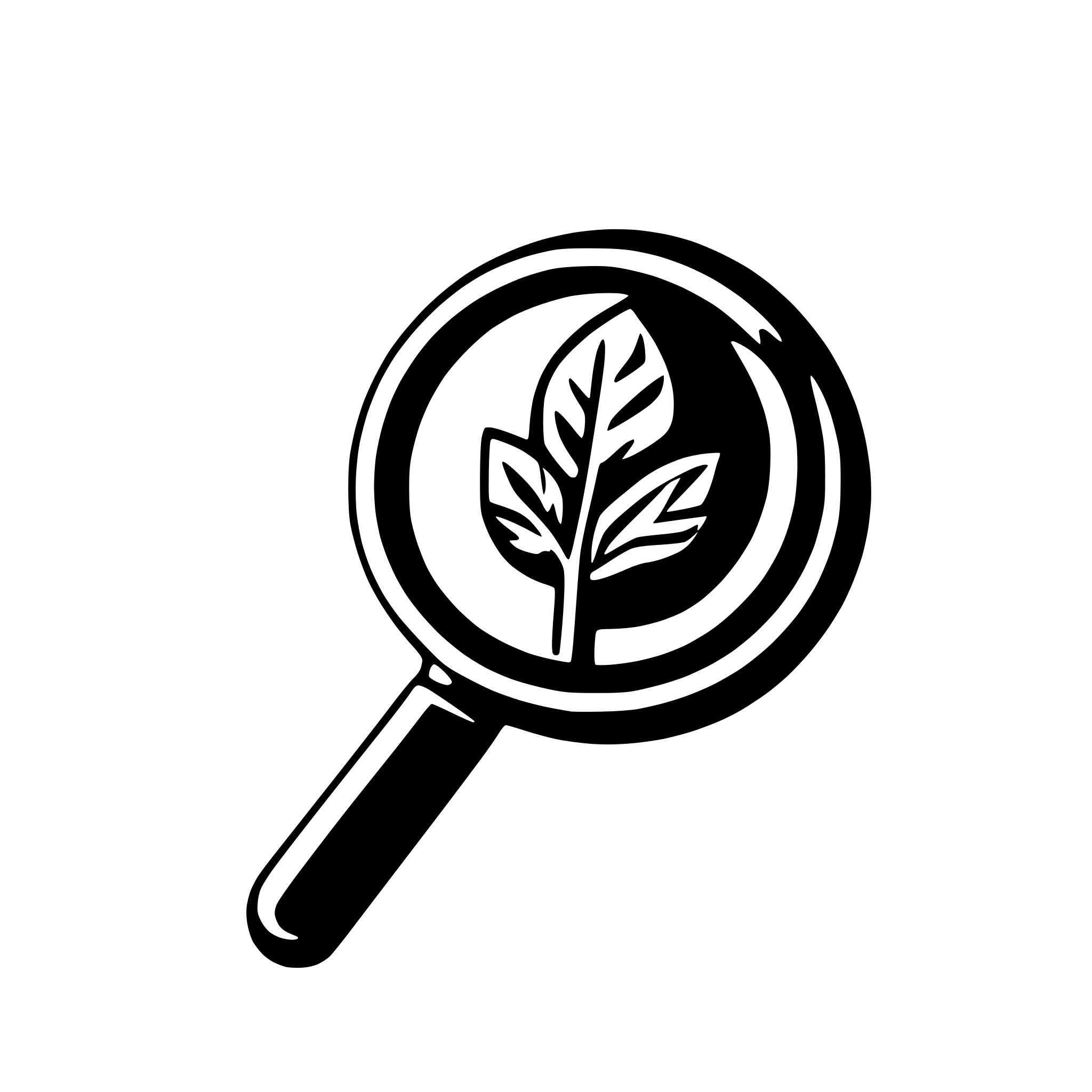 AI-generated SVG of a a magnifying glass that is also a carrot